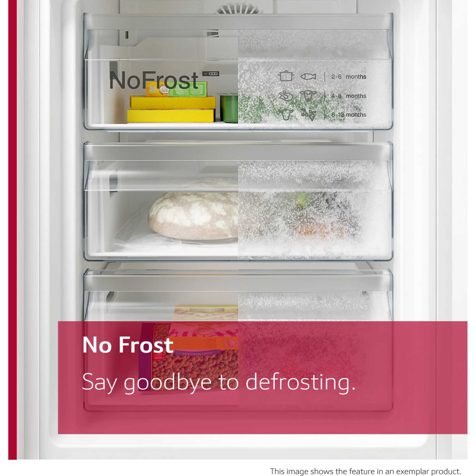 GI7812EE0G N50 212l Full NoFrost Built-In Freezer