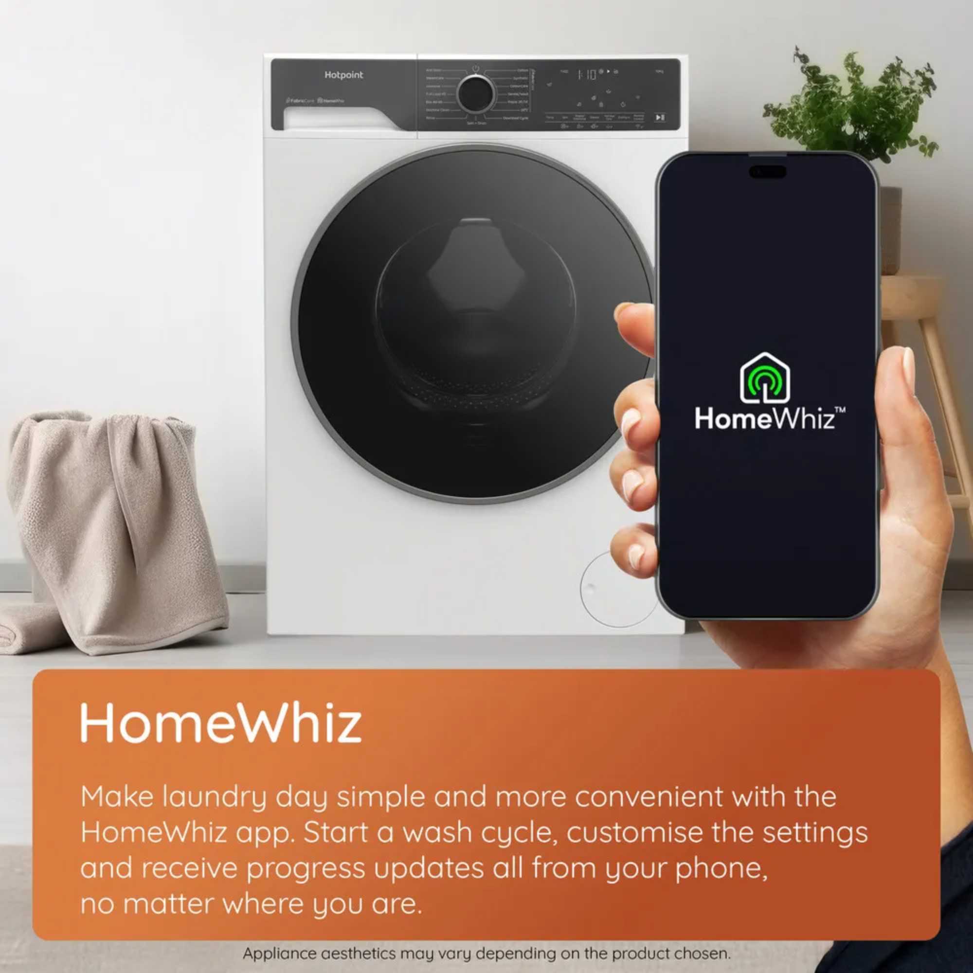 HP 105GA CARE UK 1400rpm 10kg Washing Machine - White