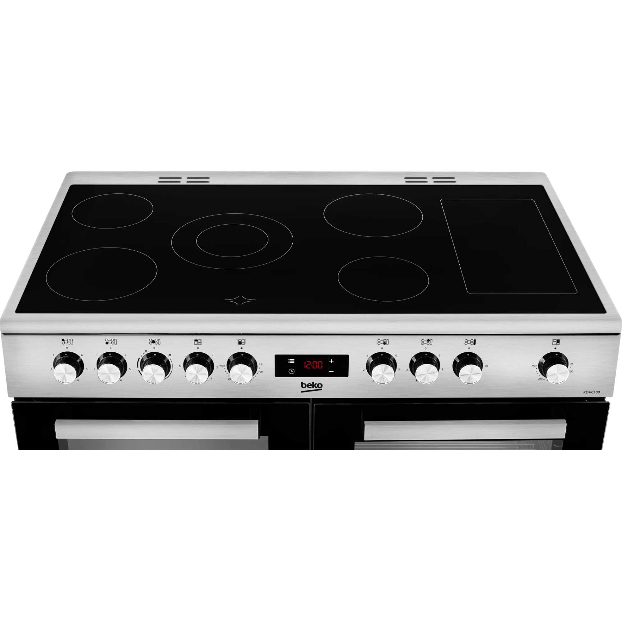 100cm Double Oven Range Cooker with 5 Ceramic Hobs - KDVC100X