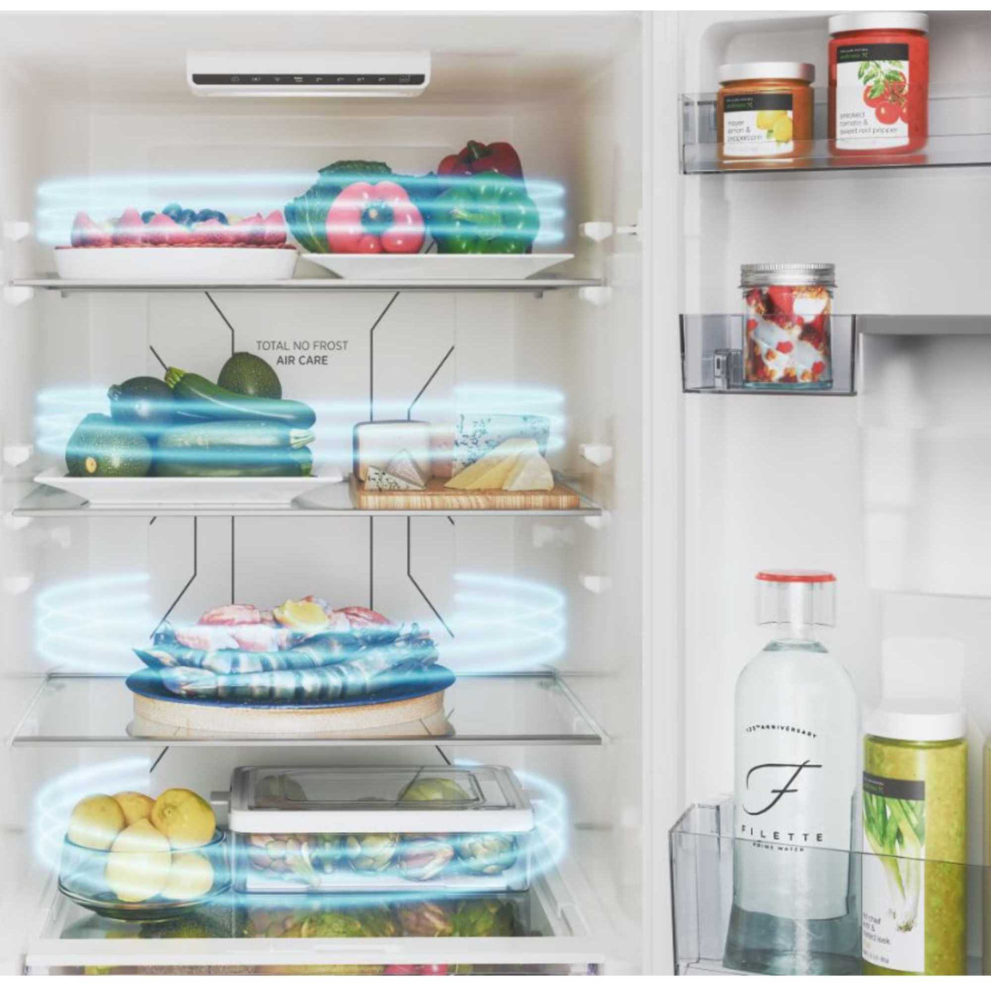 HOCE4T618EWWK 339L No Frost Fridge Freezer with Water Dispenser - White