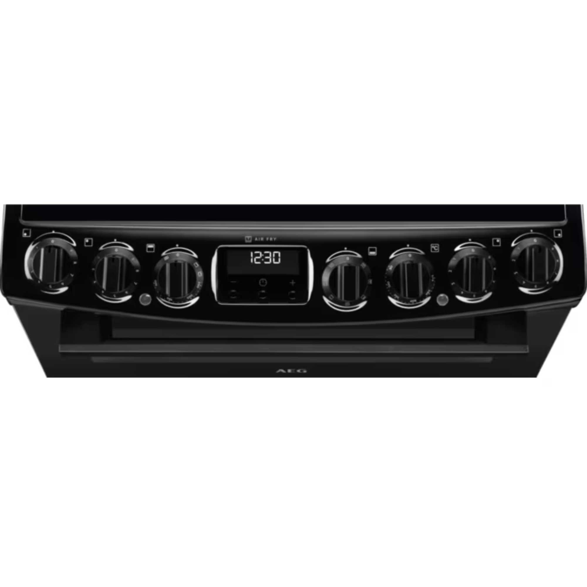6000 SteamBake 60cm Electric Double Oven Cooker - CCX6740ACB