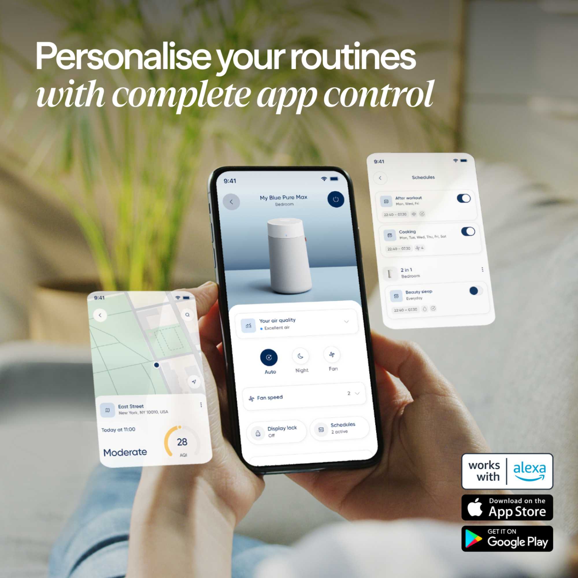 3350I Blue Max Air Purifier with HEPA Silent