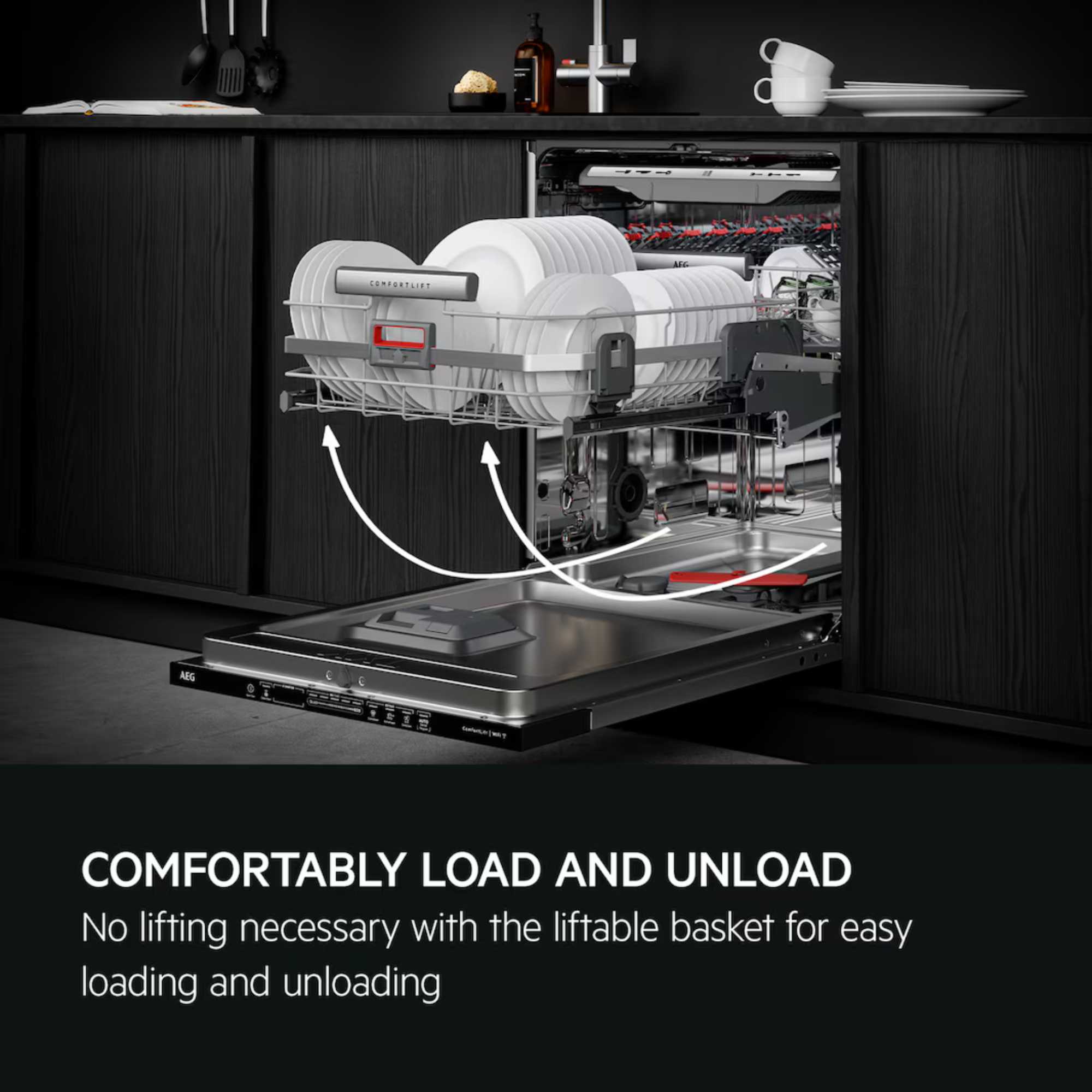 FSS96828P 9000 ComfortLift 60cm Fully-Integrated Smart Dishwasher