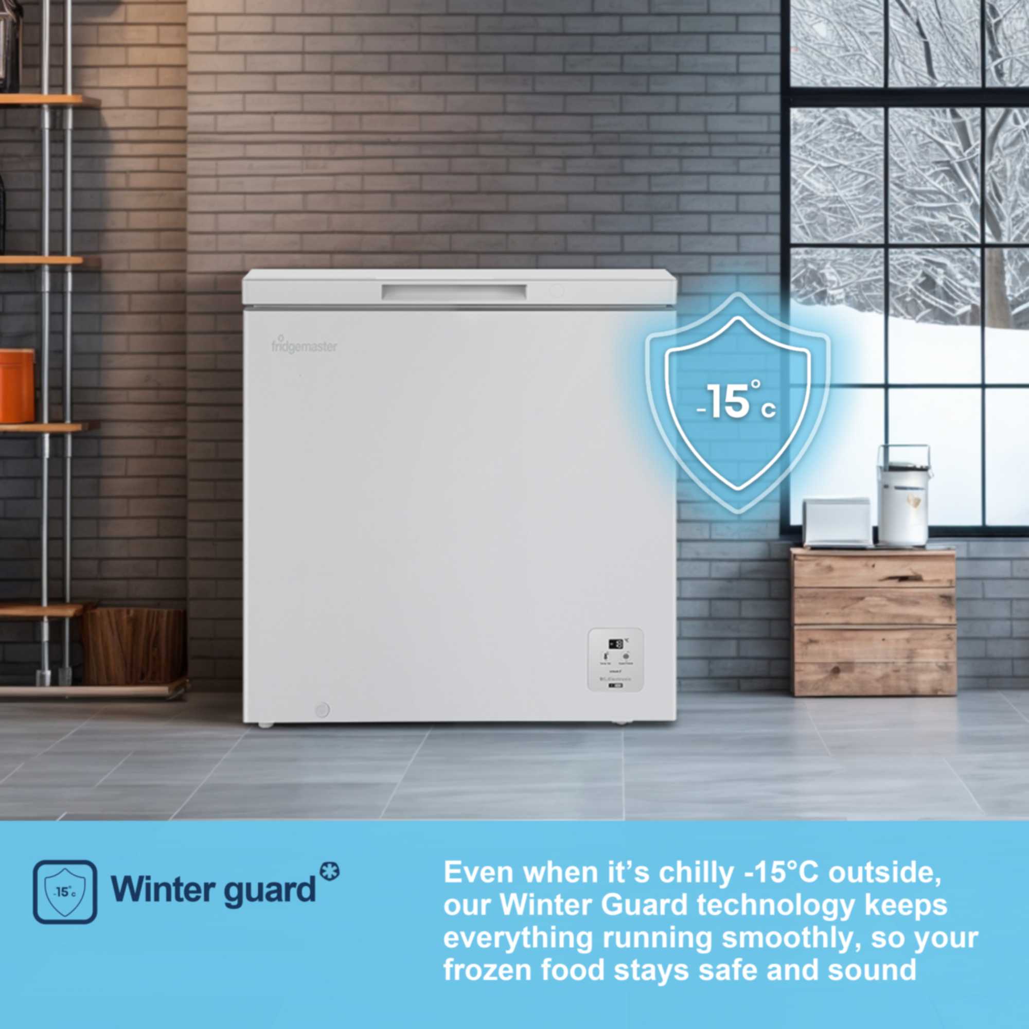 MCF200E 198L Chest Freezer - White