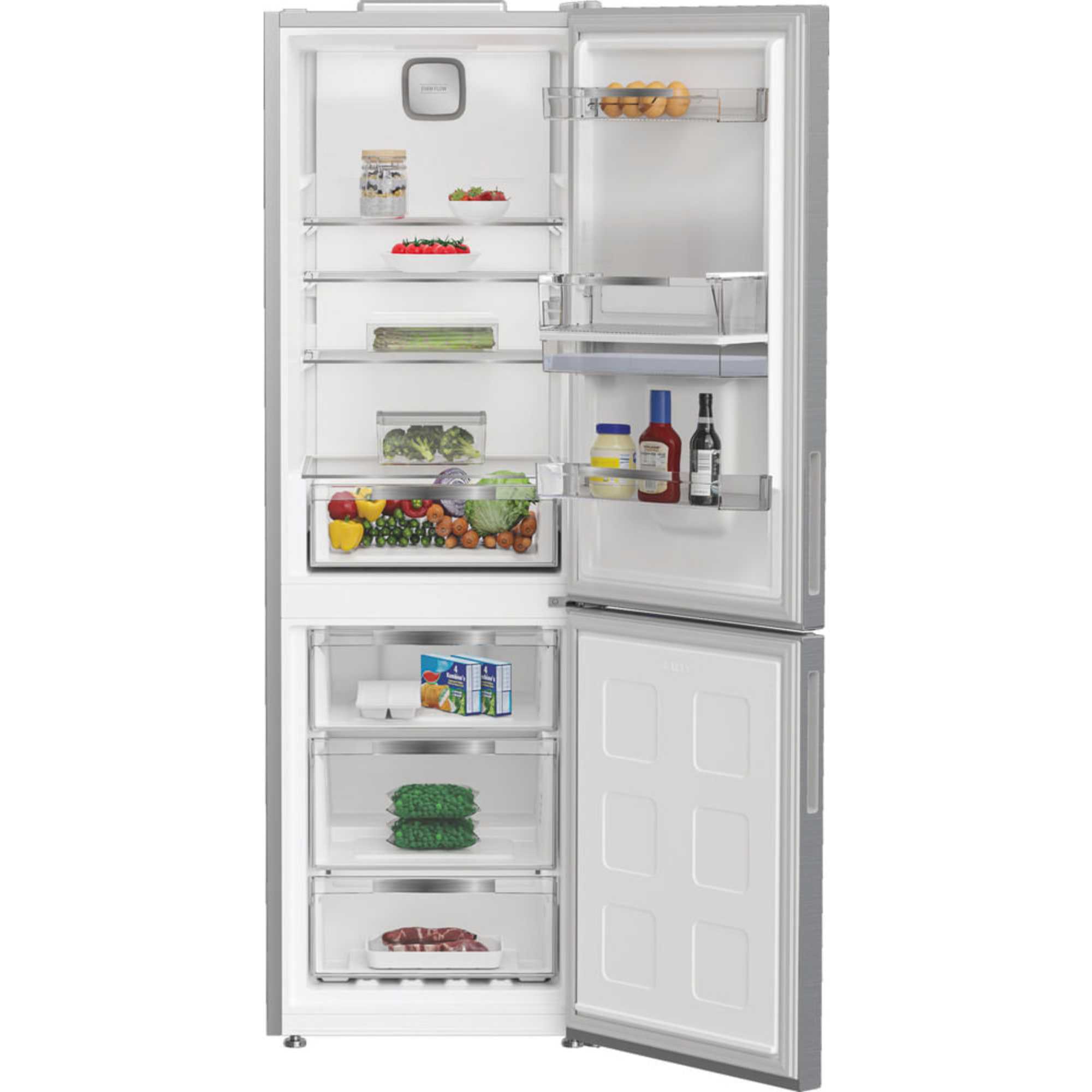 HPK 26363W XP4UK Dual No Frost 60/40 Fridge Freezer with Even Flow - Inox