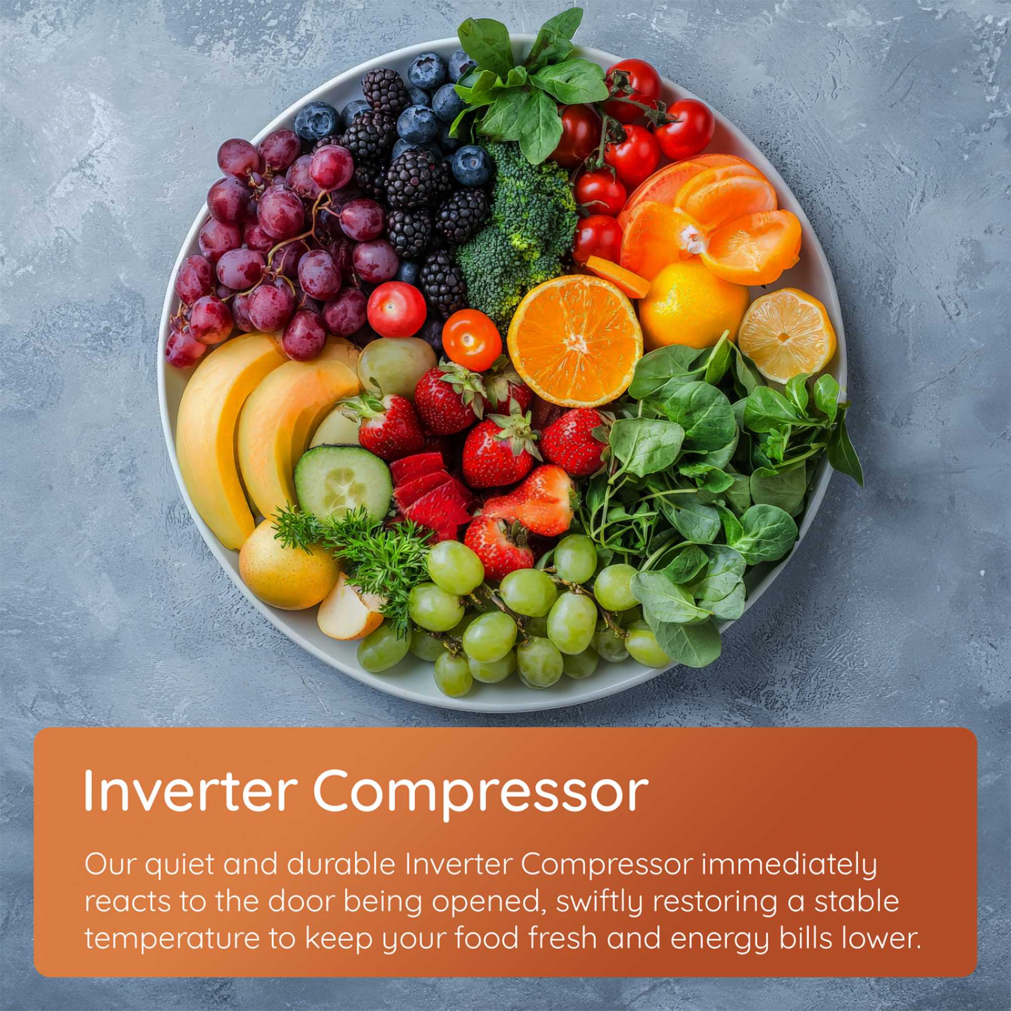 HPKF 6353 XP4UK Dual No Frost 50/50 Fridge Freezer with VitalCare - Silver