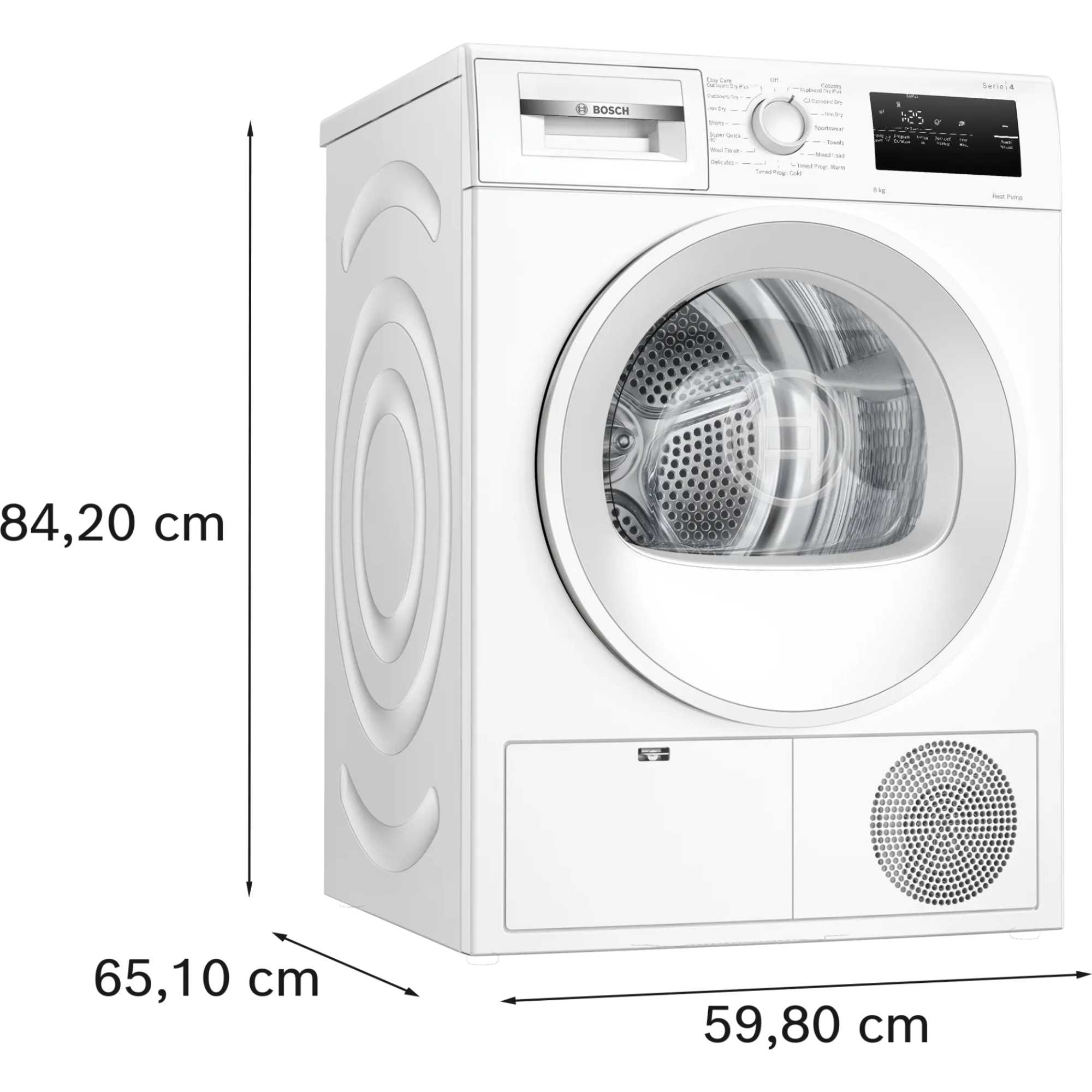 WTH85225GB Series 4 8kg Heat Pump Tumble Dryer - White