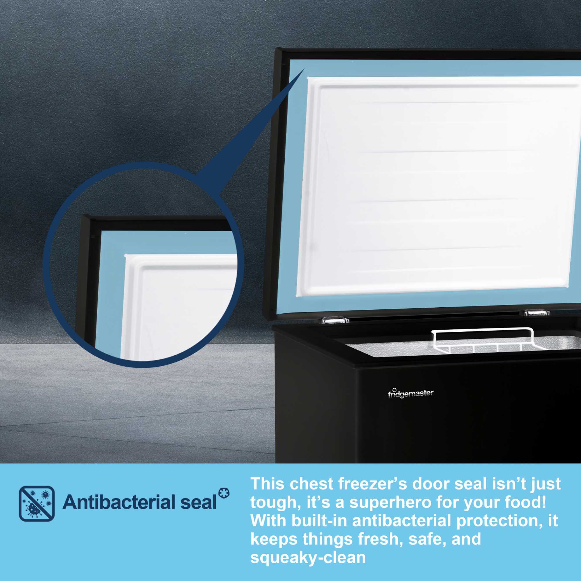 MCF96EB Chest Freezer with Winter Guard Technology