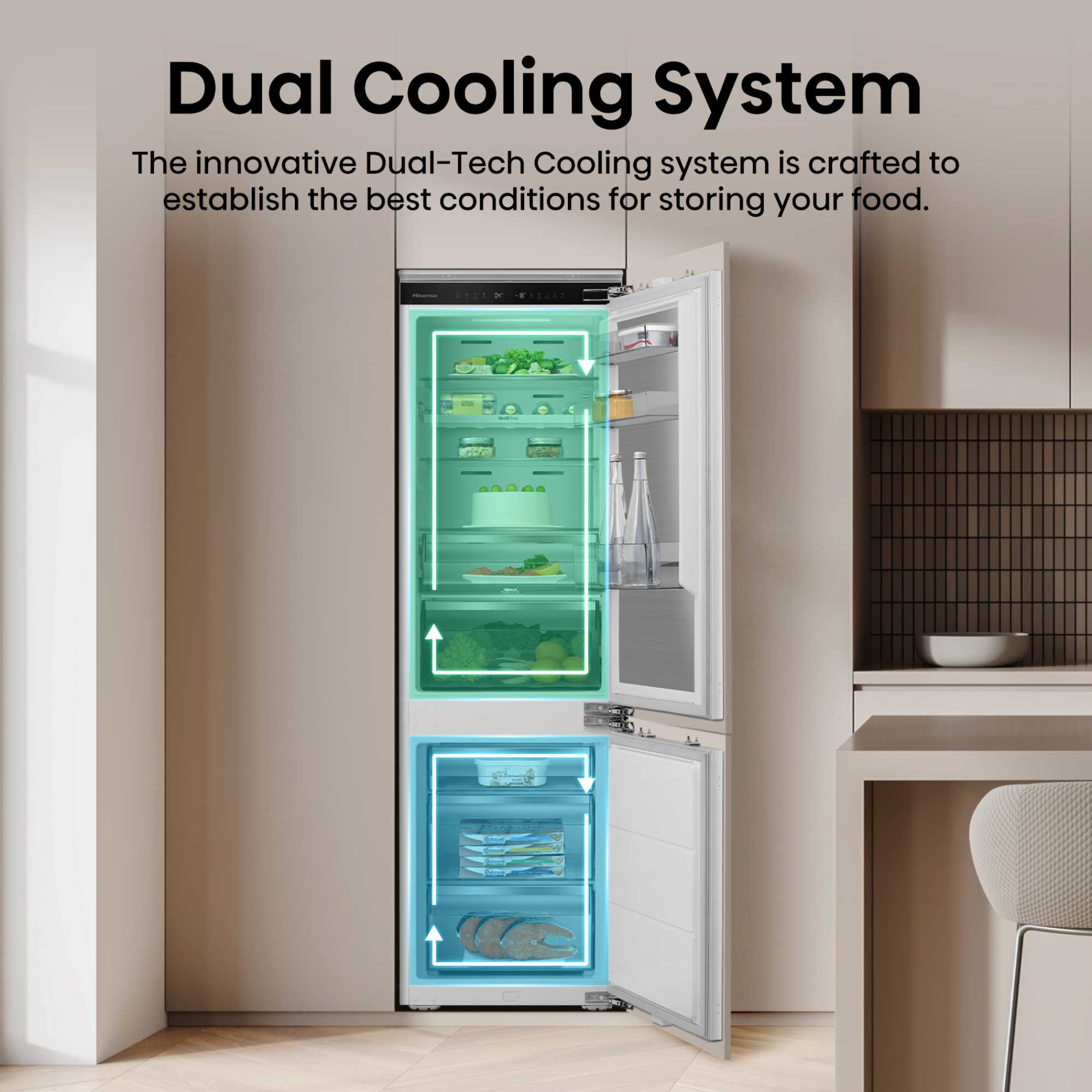 Built-In Fridge Freezer 60/40 Total No Frost - RB5B250SSWC1