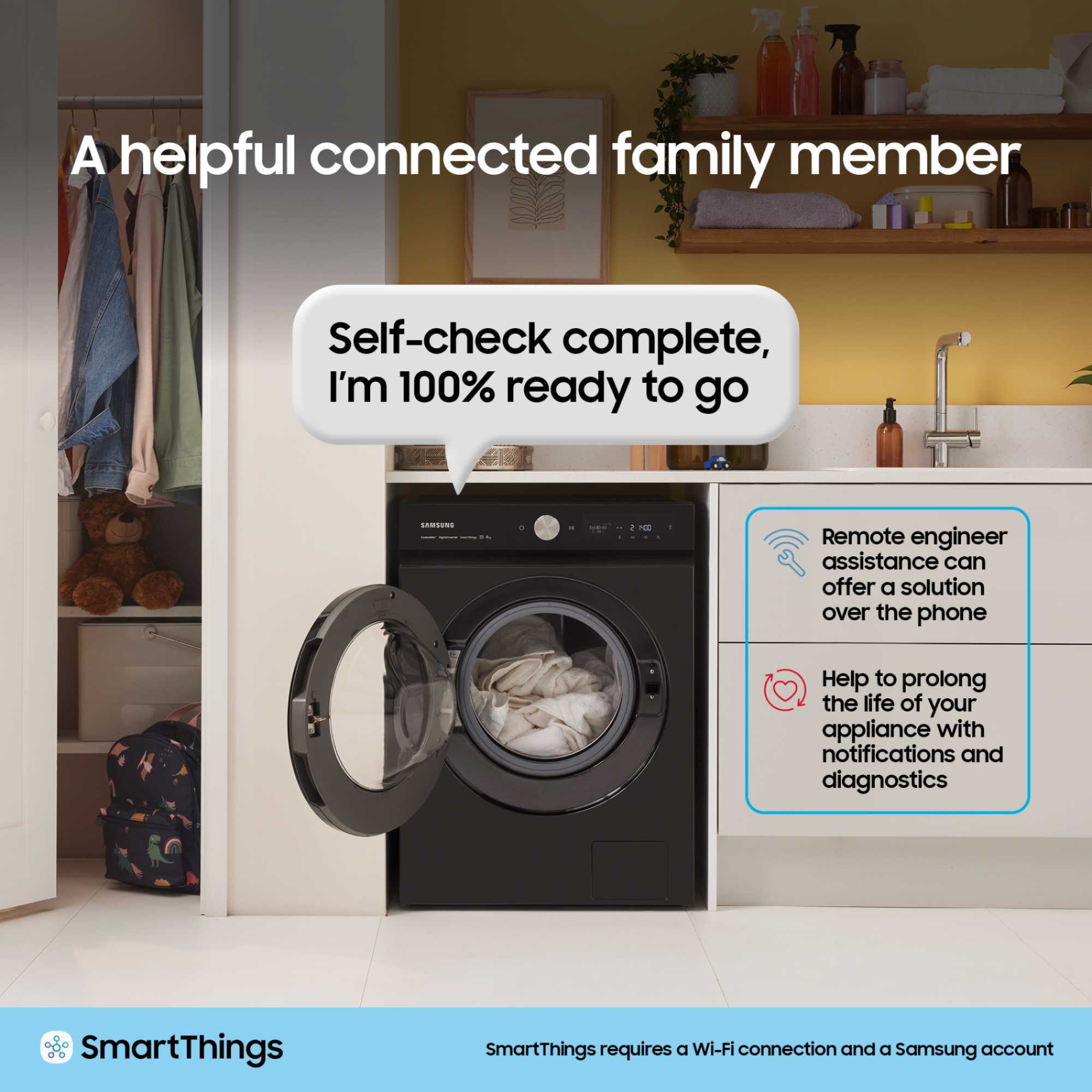 WD11DG5B15BEEU 11kg/6kg Washer Dryer - White