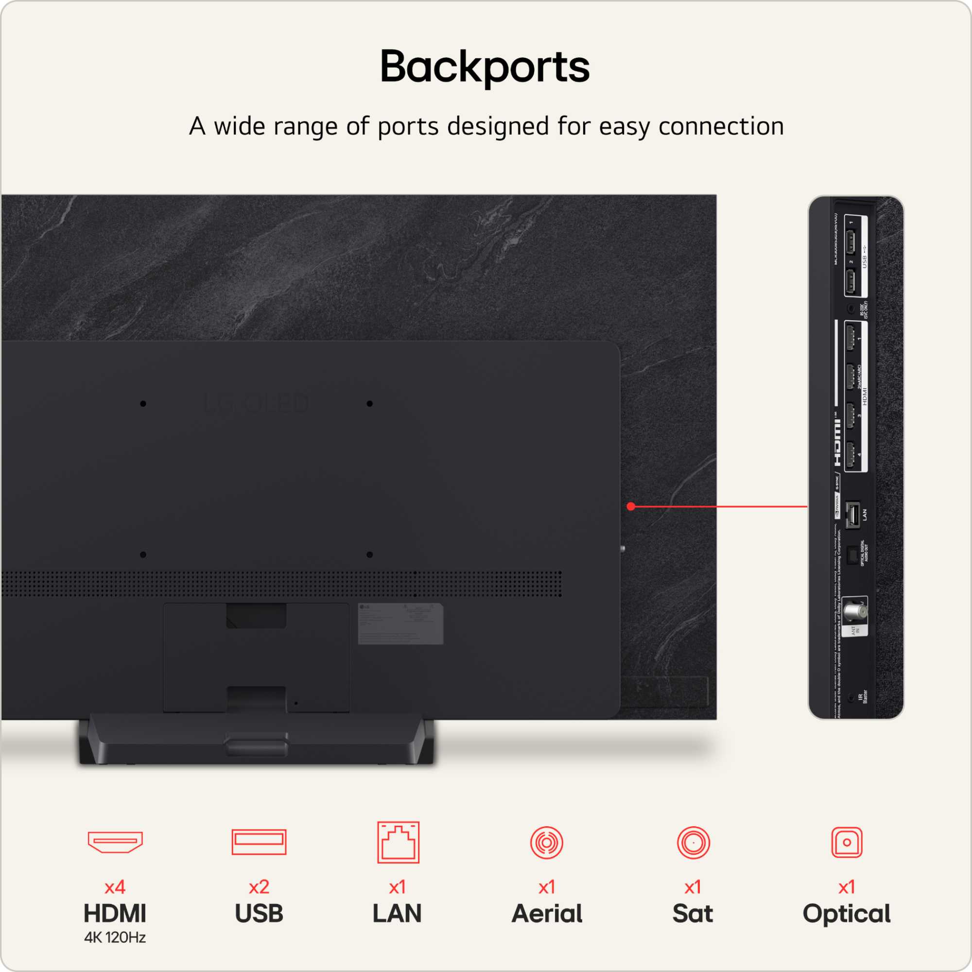 C66LB 55" 4K Ultra HD OLED HDR evo AI Smart TV - 55C66LB
