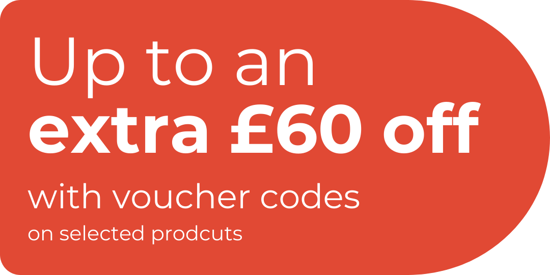 Up to an extra £60 off with voucher codes on selected appliances