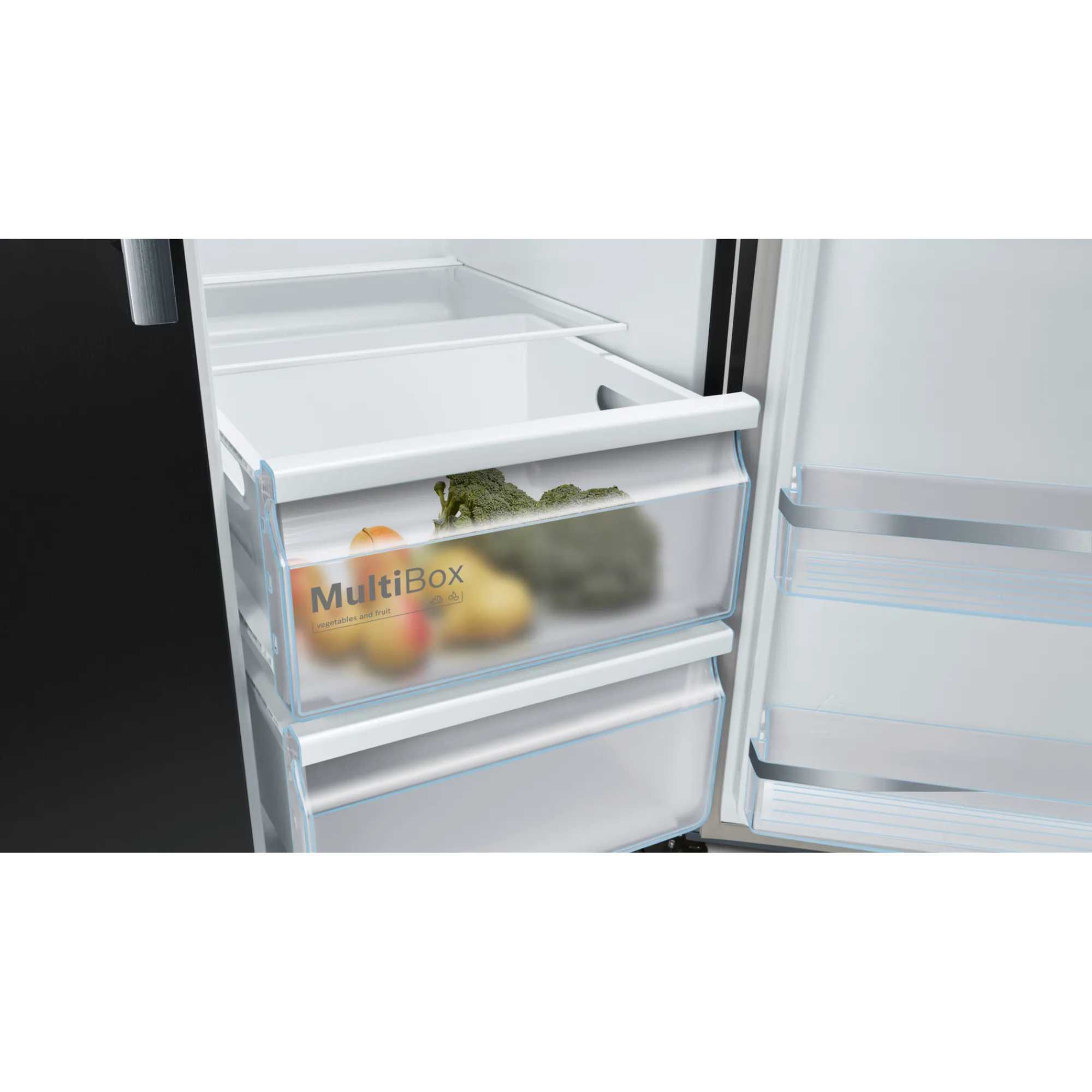 KAD93ABEP Series 6 American Style Total No Frost Fridge Freezer - Black