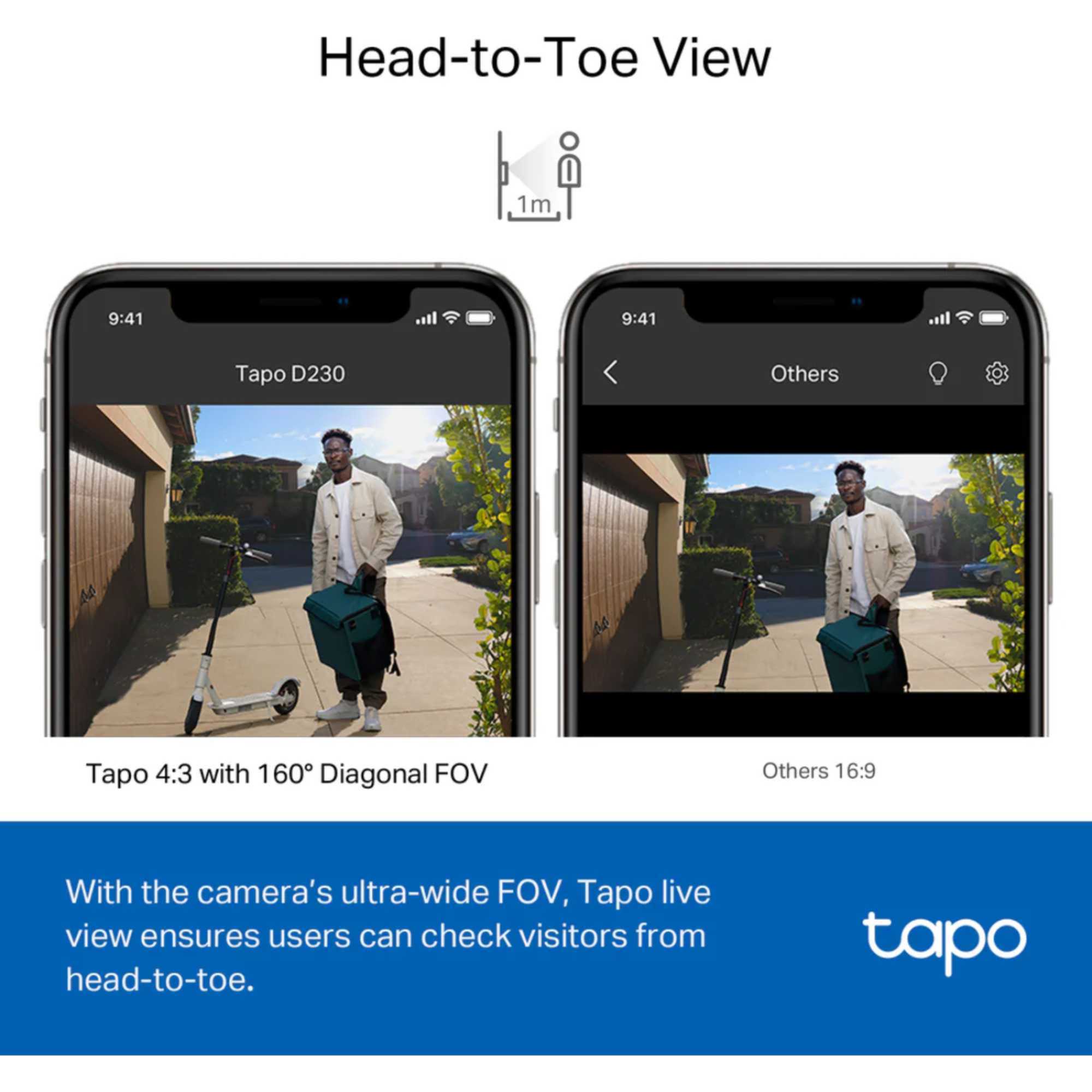 Tapo D230S1 Smart Battery Video Doorbell