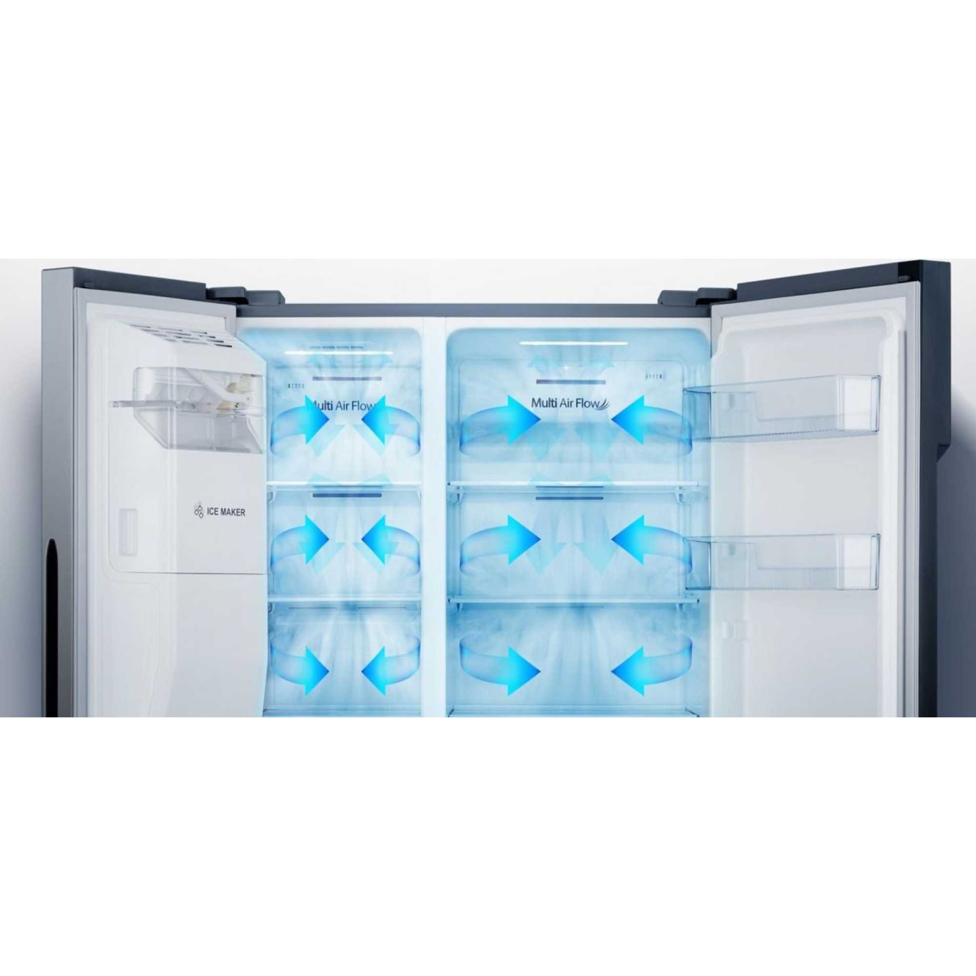 RS694N4TIE 562L American Style Fridge Freezer with Total No Frost - S/Steel