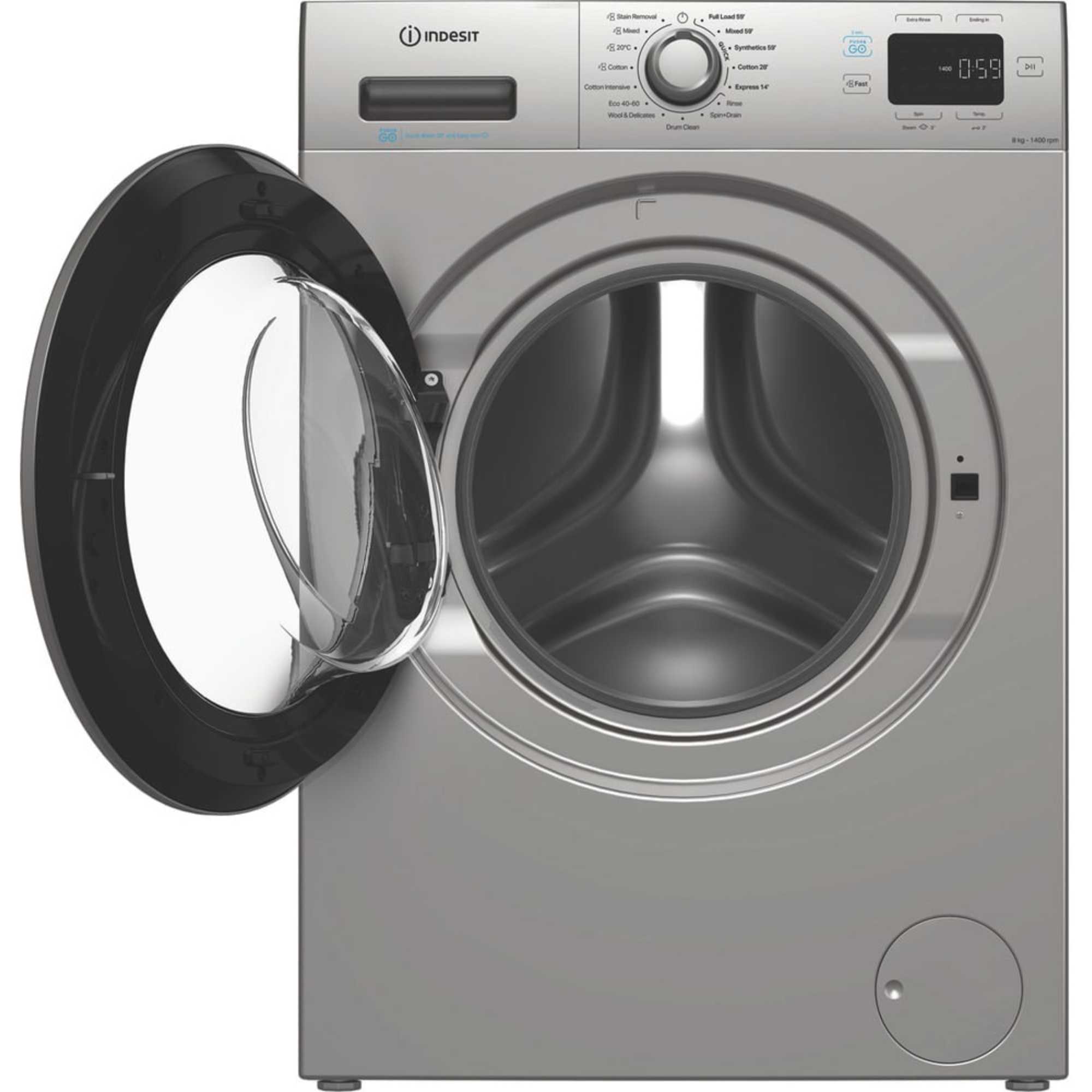 Push&Go 8kg 1400rpm Washing Machine - IP 846S PUSH&GO UK