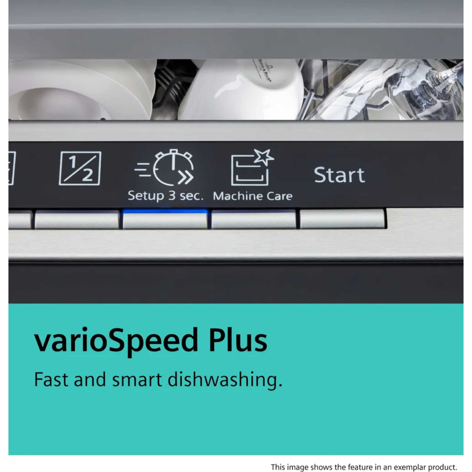 SN27TI02CE 14 Place Setting Smart Dishwasher - Anti-Fingerprint Brushed Steel