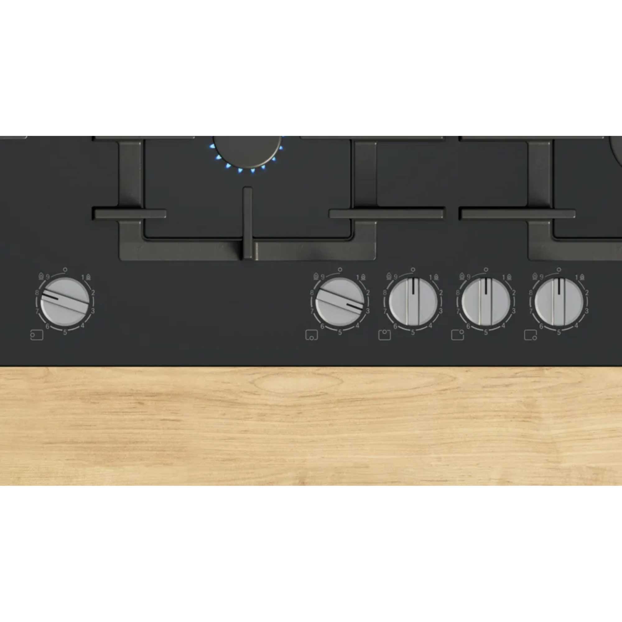 Serie 6 PPM9A6I40 hob Black Built-in 90 cm Gas 5 zone