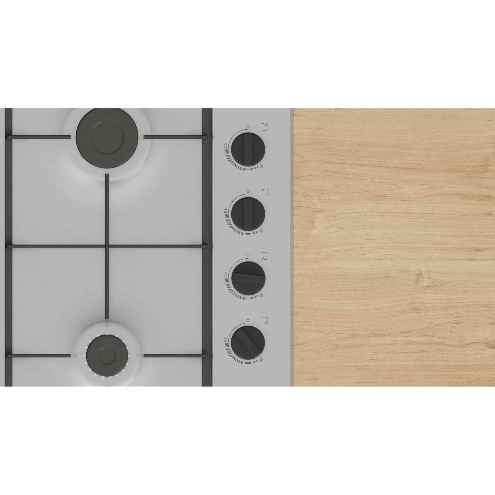 Bosch PBP6B5K60 Series 2 Gas 4 Burner Hob - Stainless Steel
