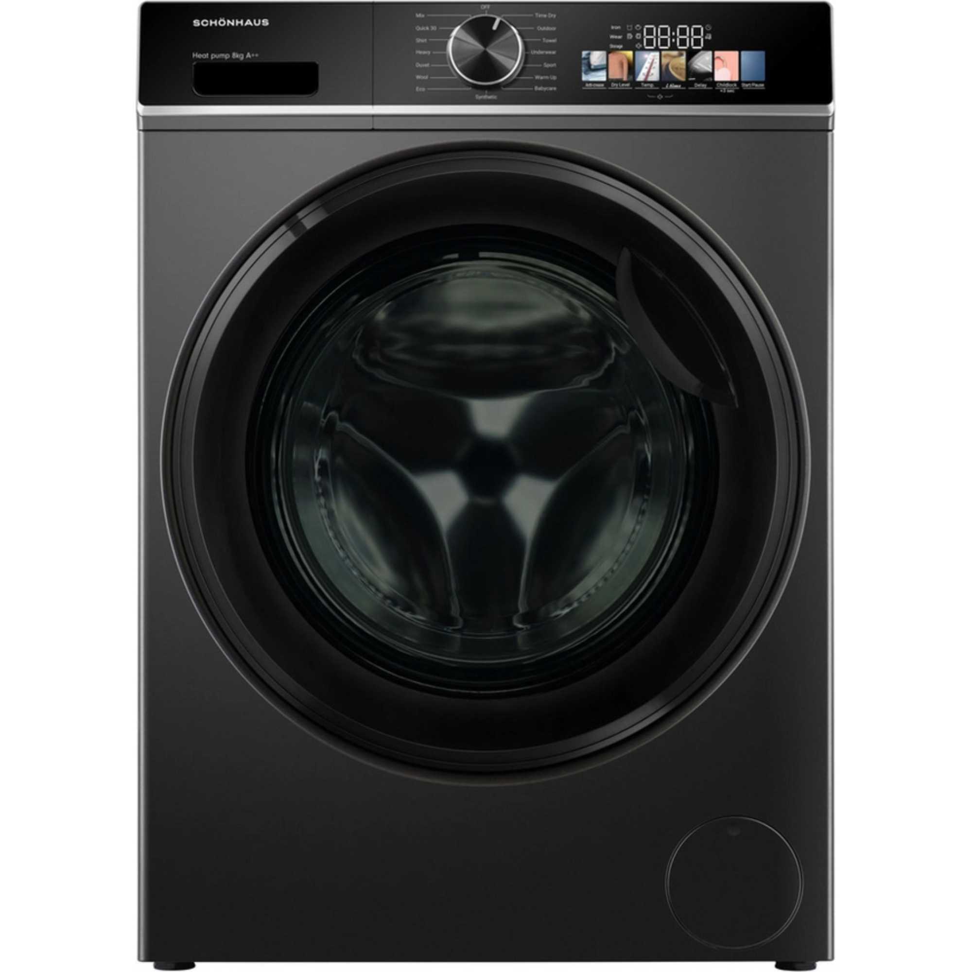 TDSHF018A3G 8kg Heat Pump Tumble Dryer - Graphite