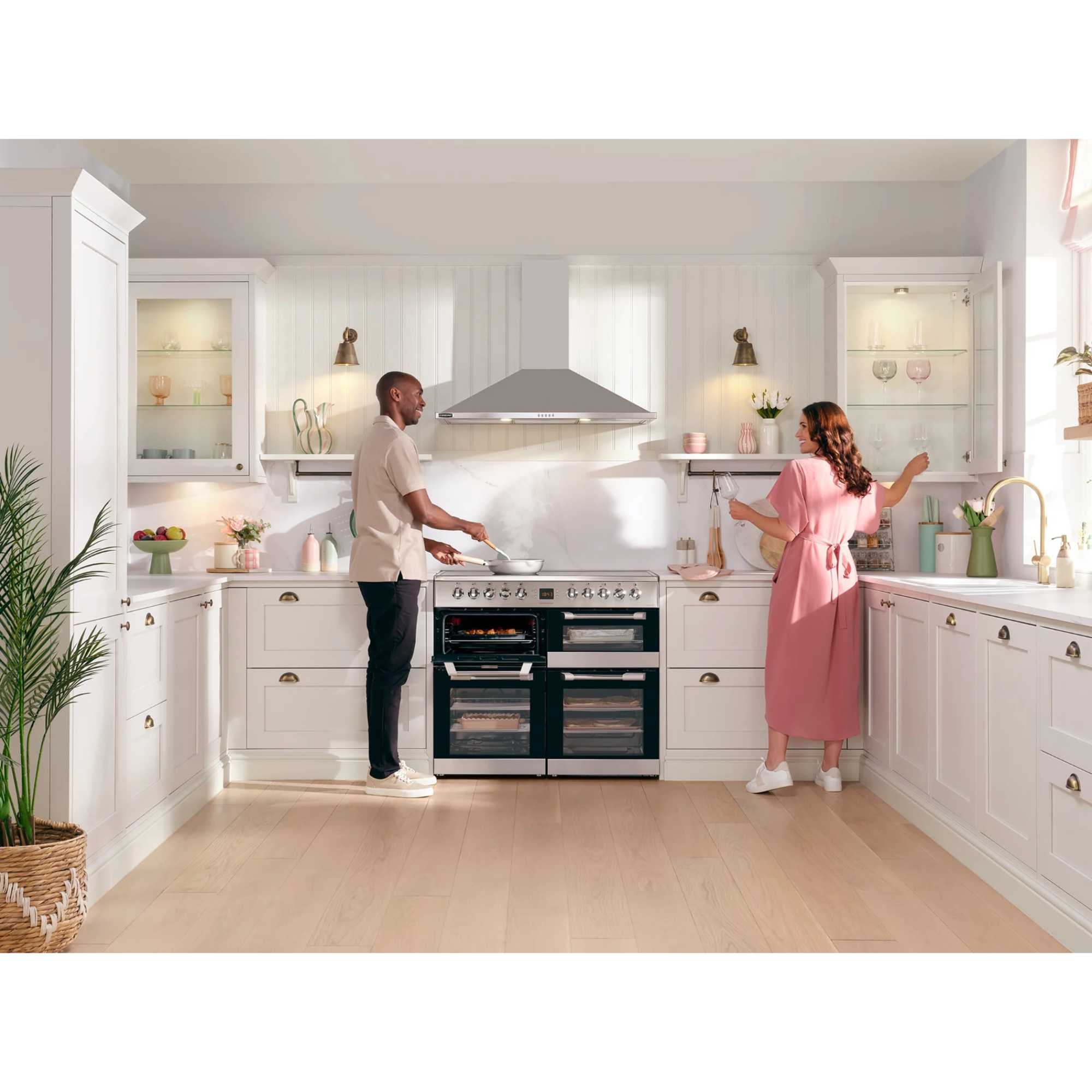 CS100C510X Cuisinemaster 100cm 5 Zone Ceramic Hob Electric Range Cooker - Stainless Steel