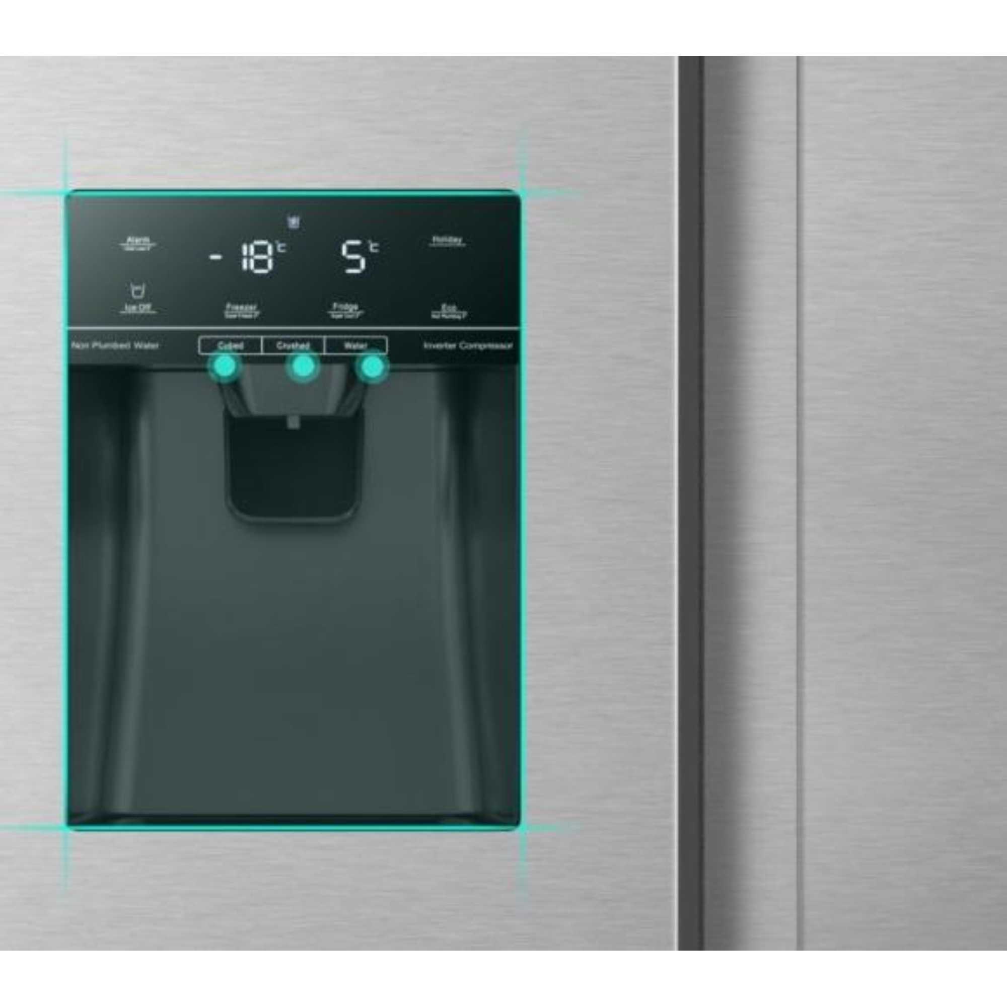 RS694N4TIE 562L American Style Fridge Freezer with Total No Frost - S/Steel