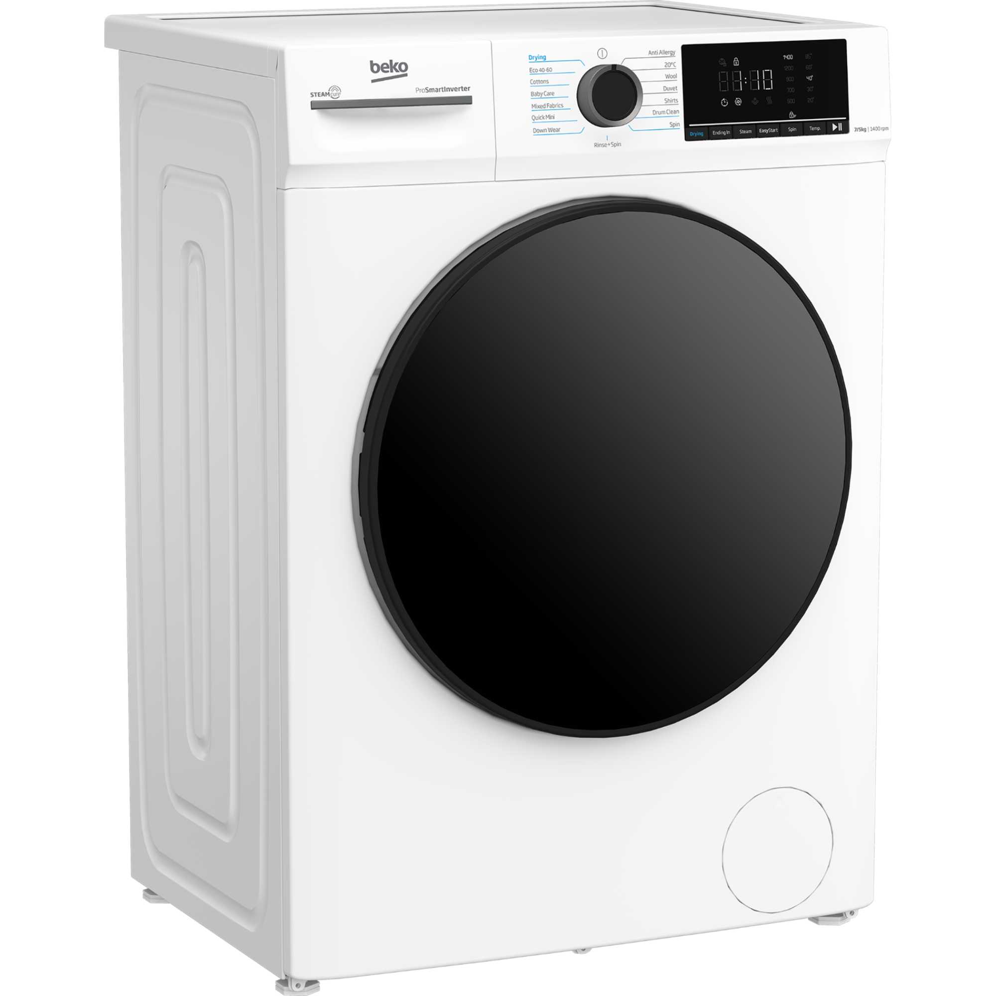 BMM5DFO5741W 7kg Wash 5kg Dry Washer Dryer with SteamCure - White