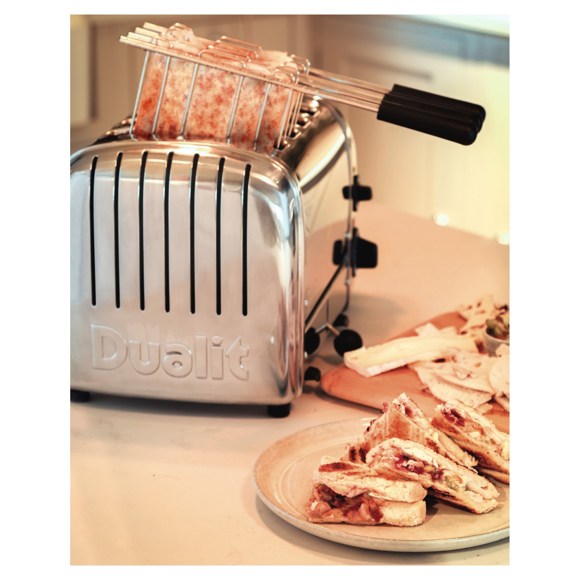 Dualit Classic 4 Slot Toaster, Polished Steel 40378 Hughes