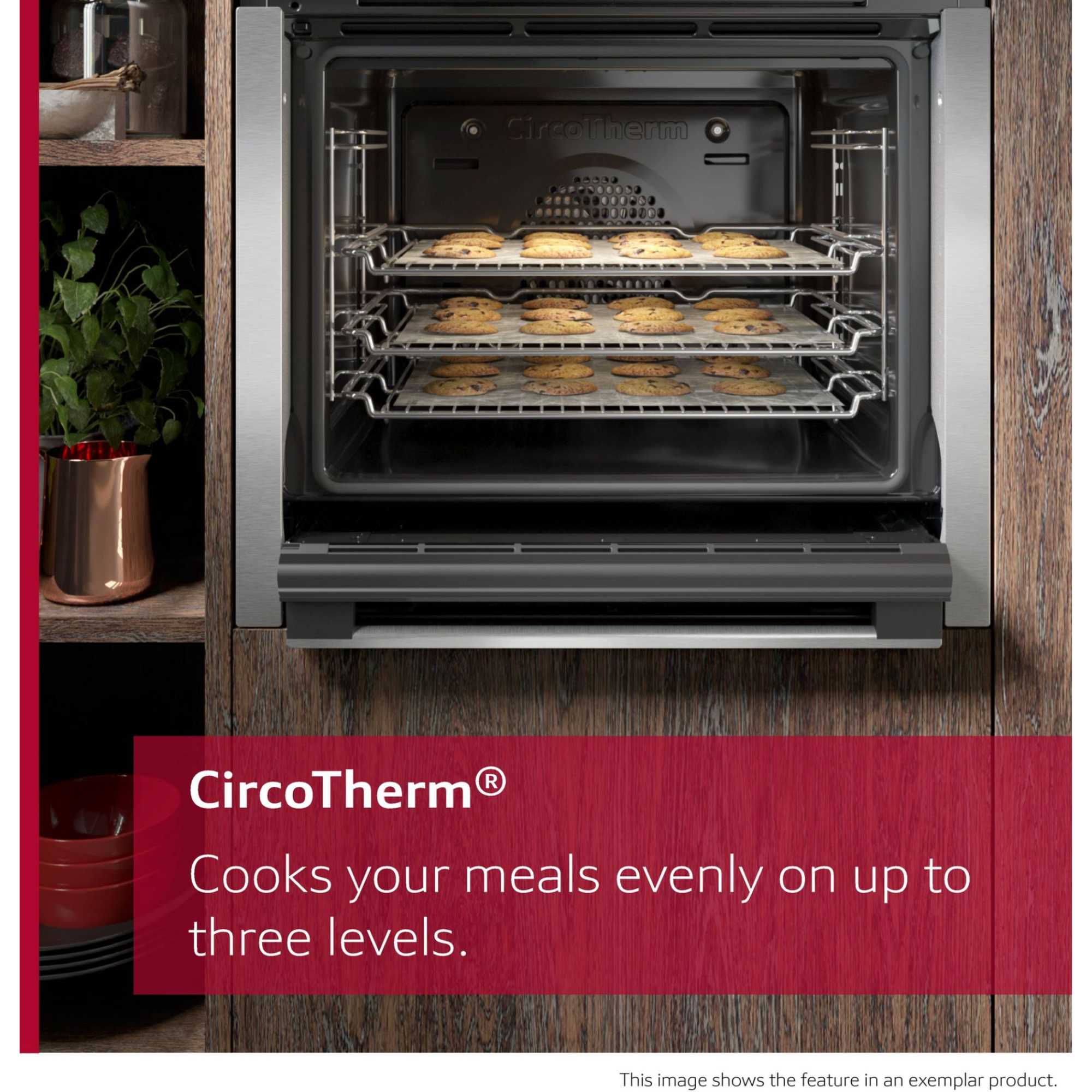 U2ACH7AG7B N 50 Built-In Double Oven with Pyrolytic & EasyClean - Graphite