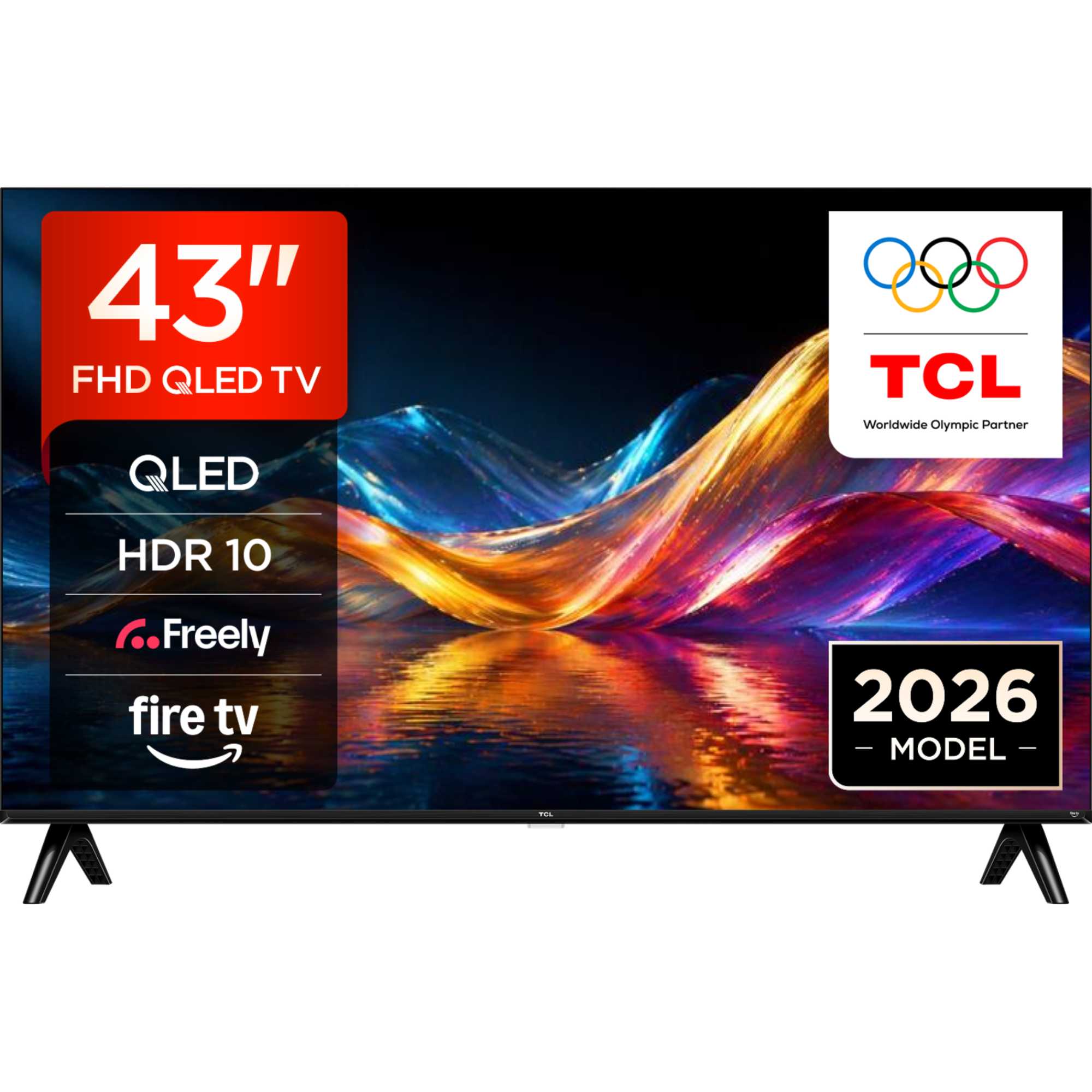 V5D-UK 43" Full HD HDR QLED Freely Smart TV - 43V5DUK