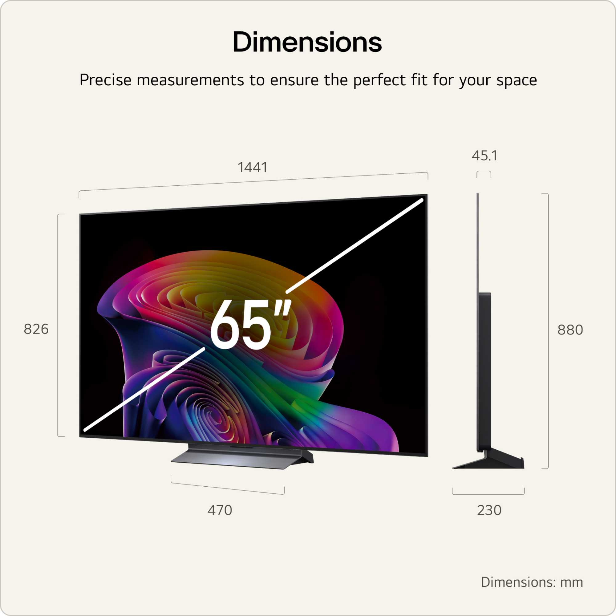 C66LB 65" 4K Ultra HD OLED HDR evo AI Smart TV - 65C66LB