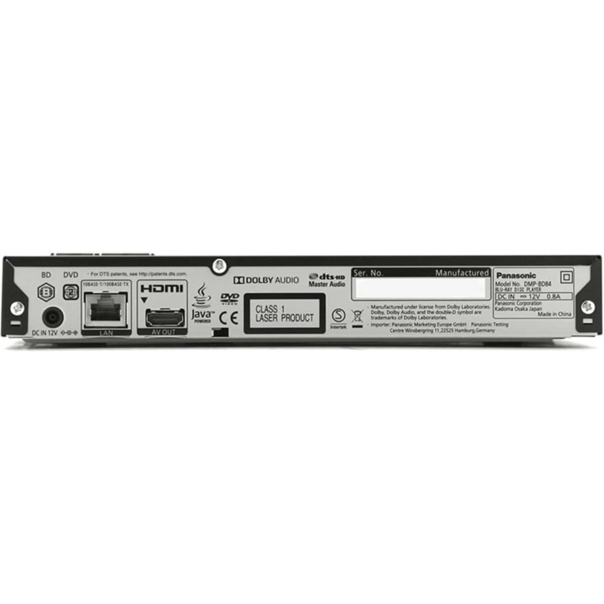 DMP-BD84AB Full HD Blu-Ray Player - Black