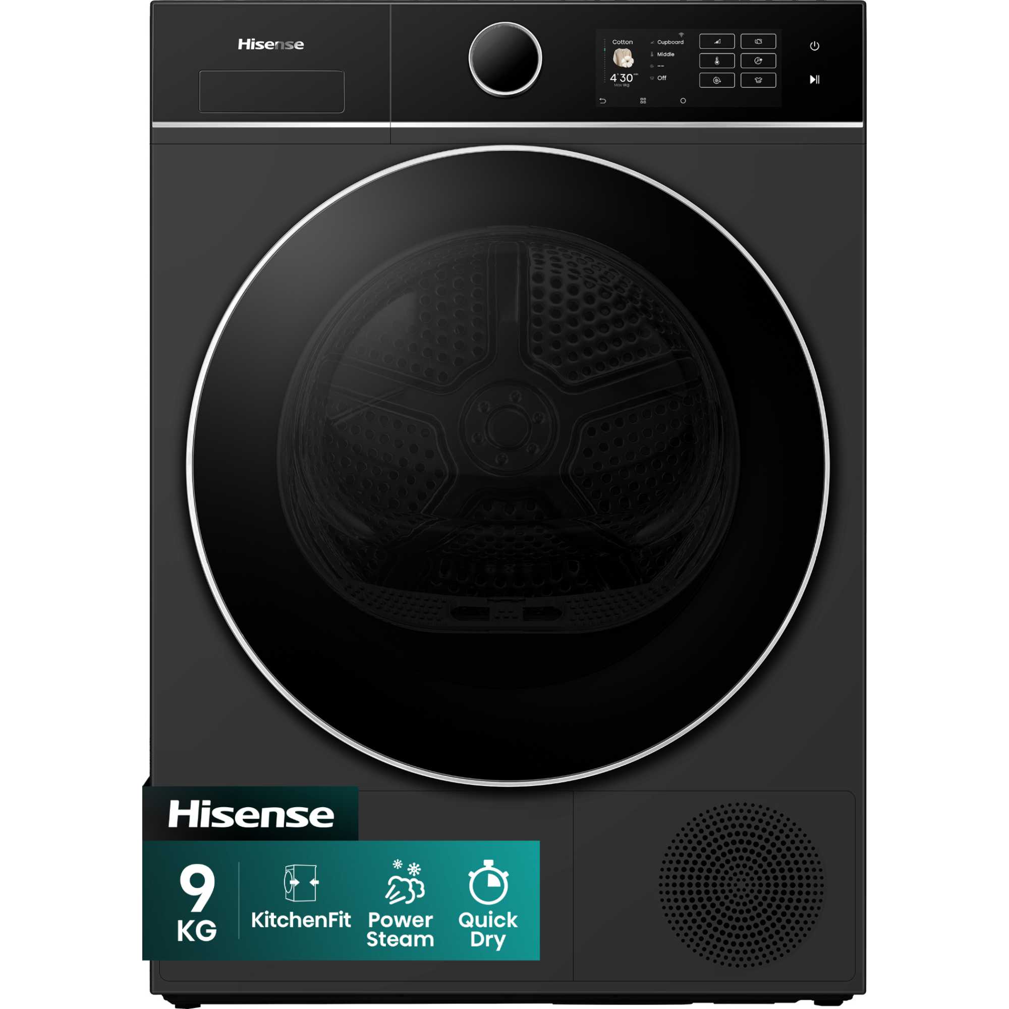 9kg Heat Pump Tumble Dryer - DH5I904BBBC