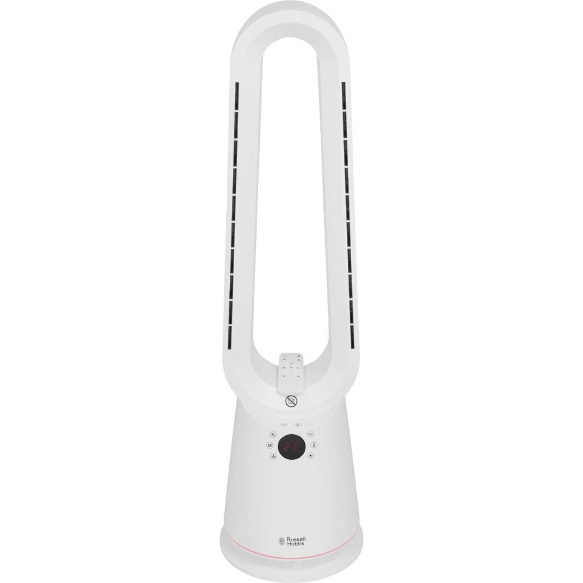 RHBHC2030W Bladeless 2KW Fan Heater With 30W Cooling Modes - White