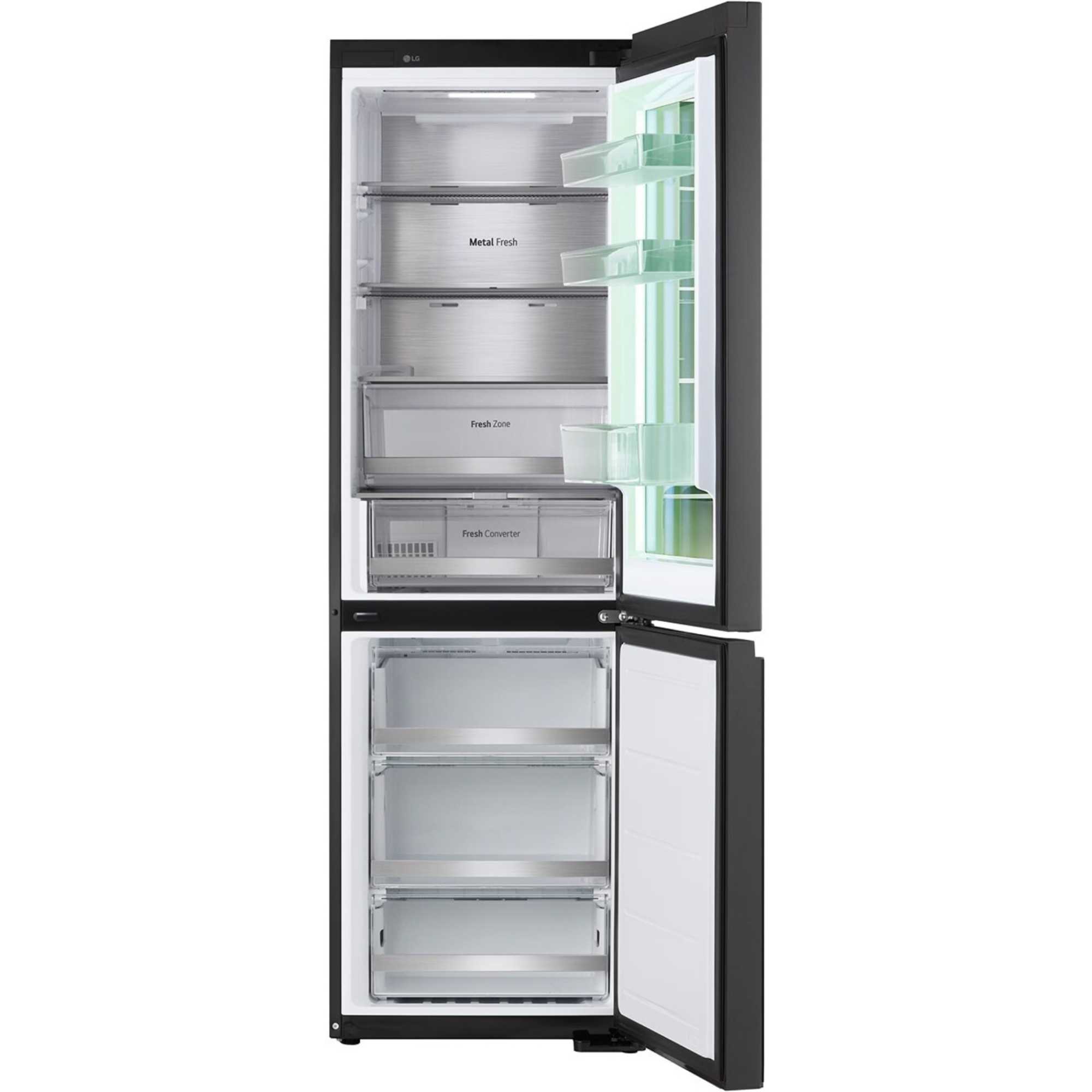 GBG7190CEV 349l Total No Frost InstaView Fridge Freezer - Essence Black Steel