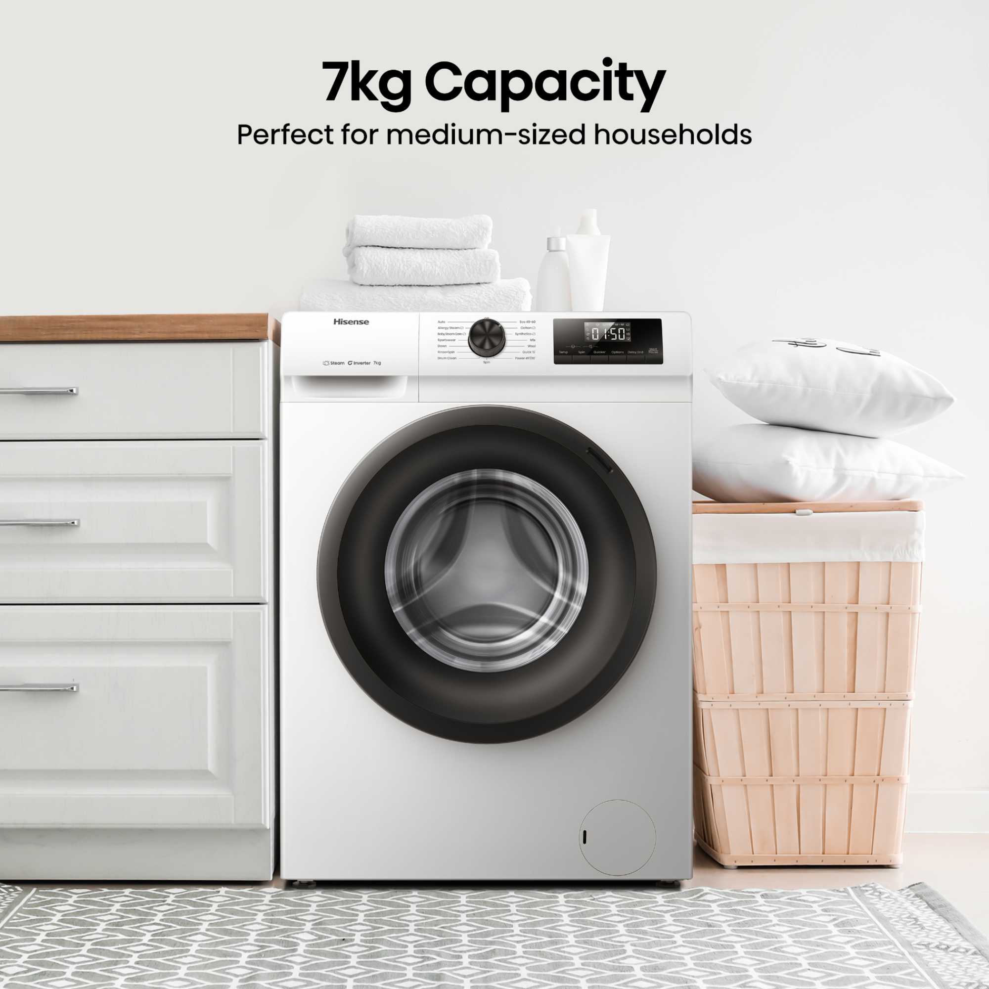 7kg 1200rpm Washing Machine - WF1Q7021BW