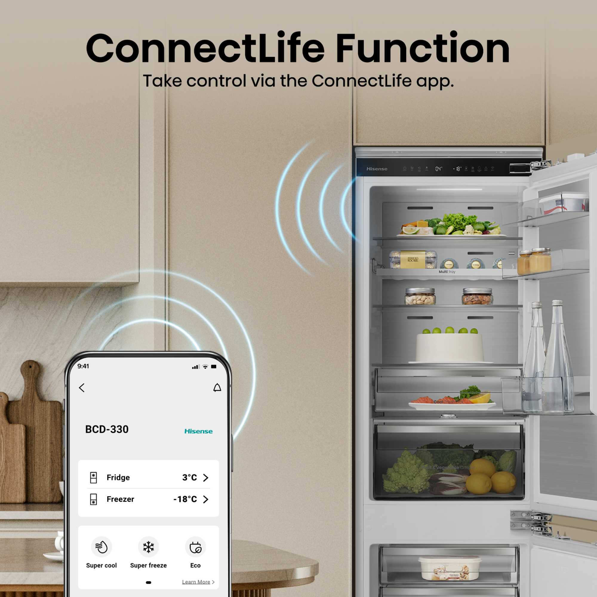 Built-In Fridge Freezer 60/40 Total No Frost - RB5B250SSWC1