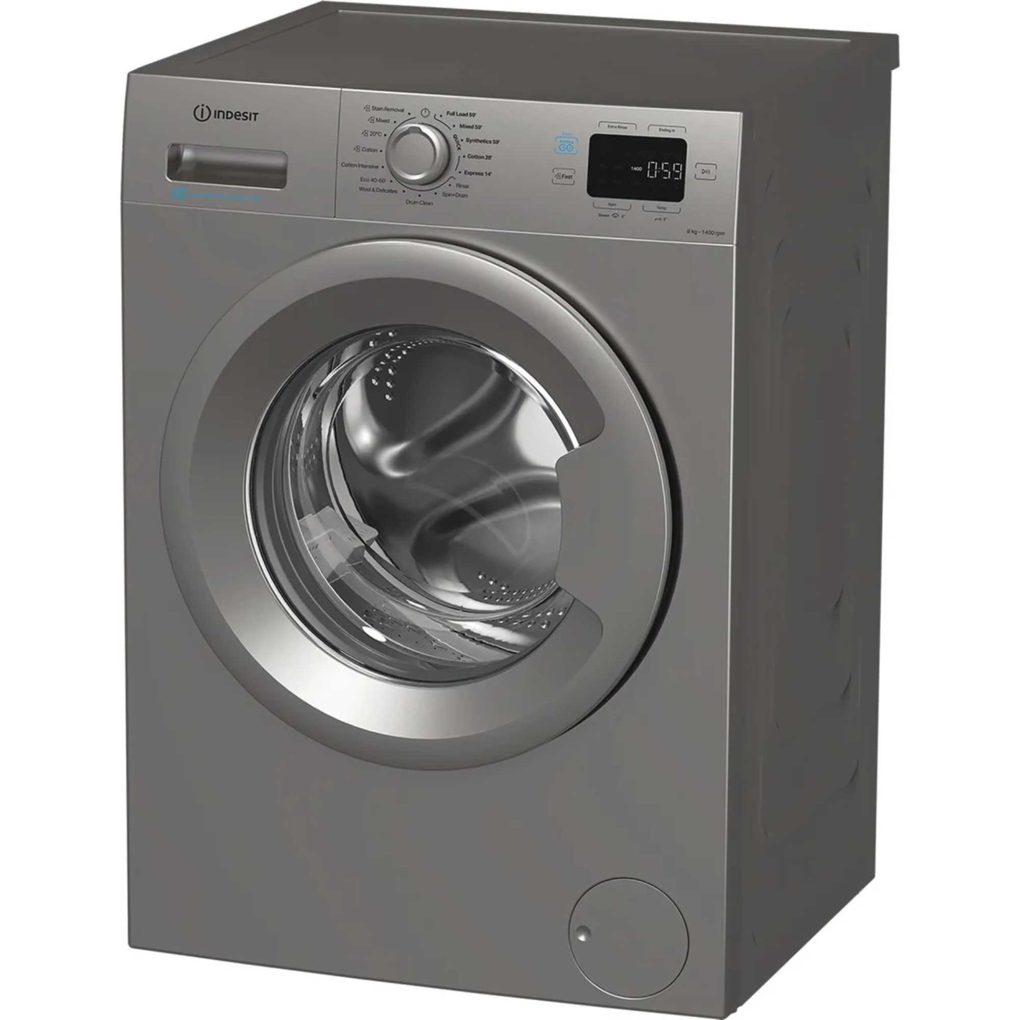 IP846SPUSHGOUK 1400rpm 8kg Washing Machine - Silver
