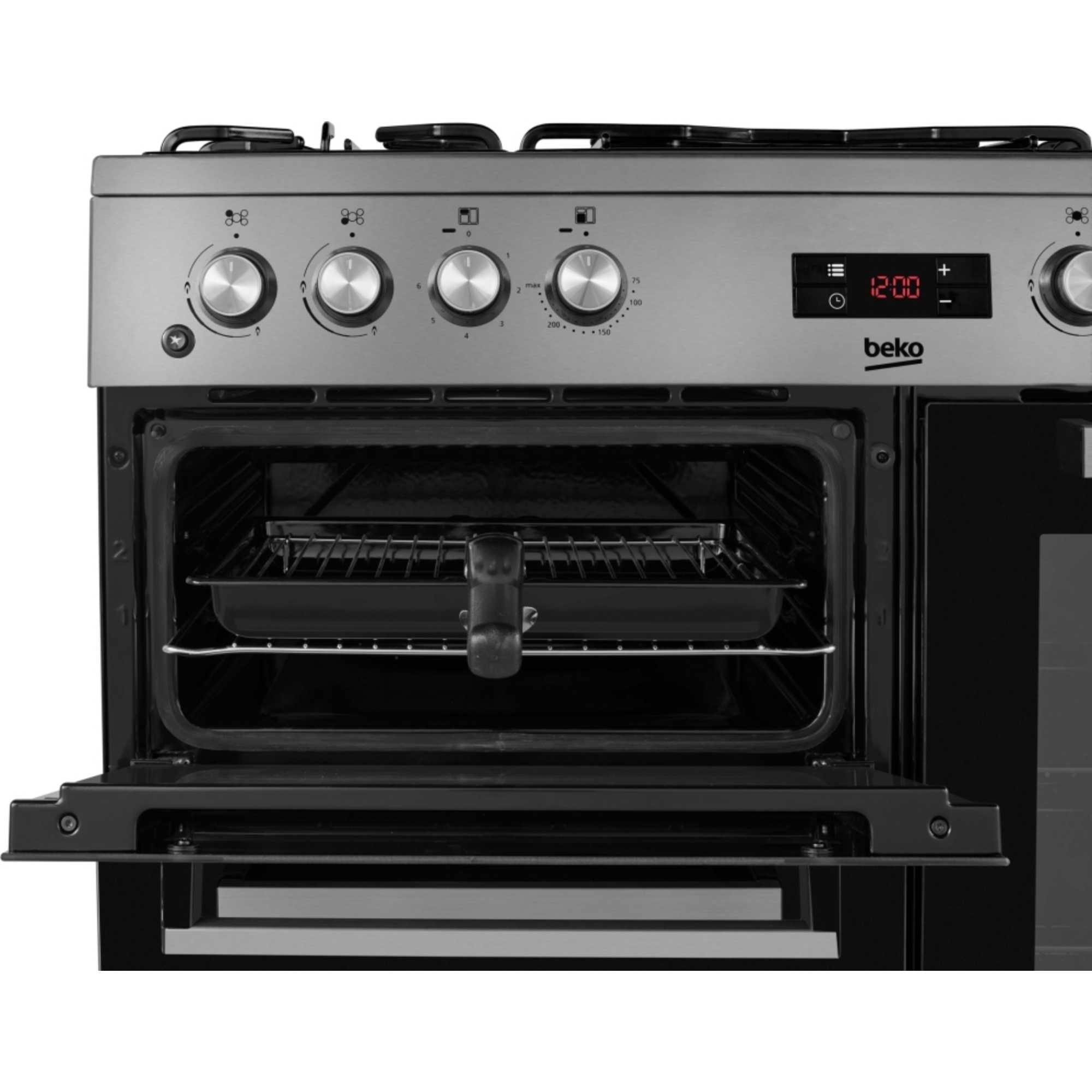 90cm Double Oven Range Cooker with 5 Burner Gas Hob - KDVF90X