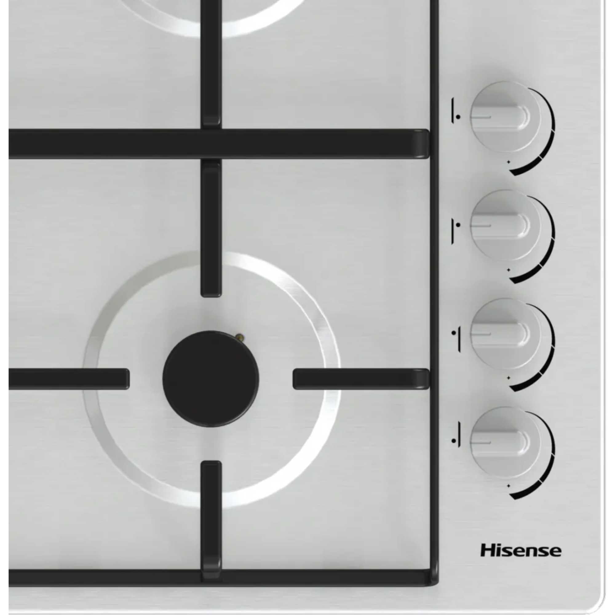 GM642XHS 60cm 4 Burner Gas Hob - Stainless Steel
