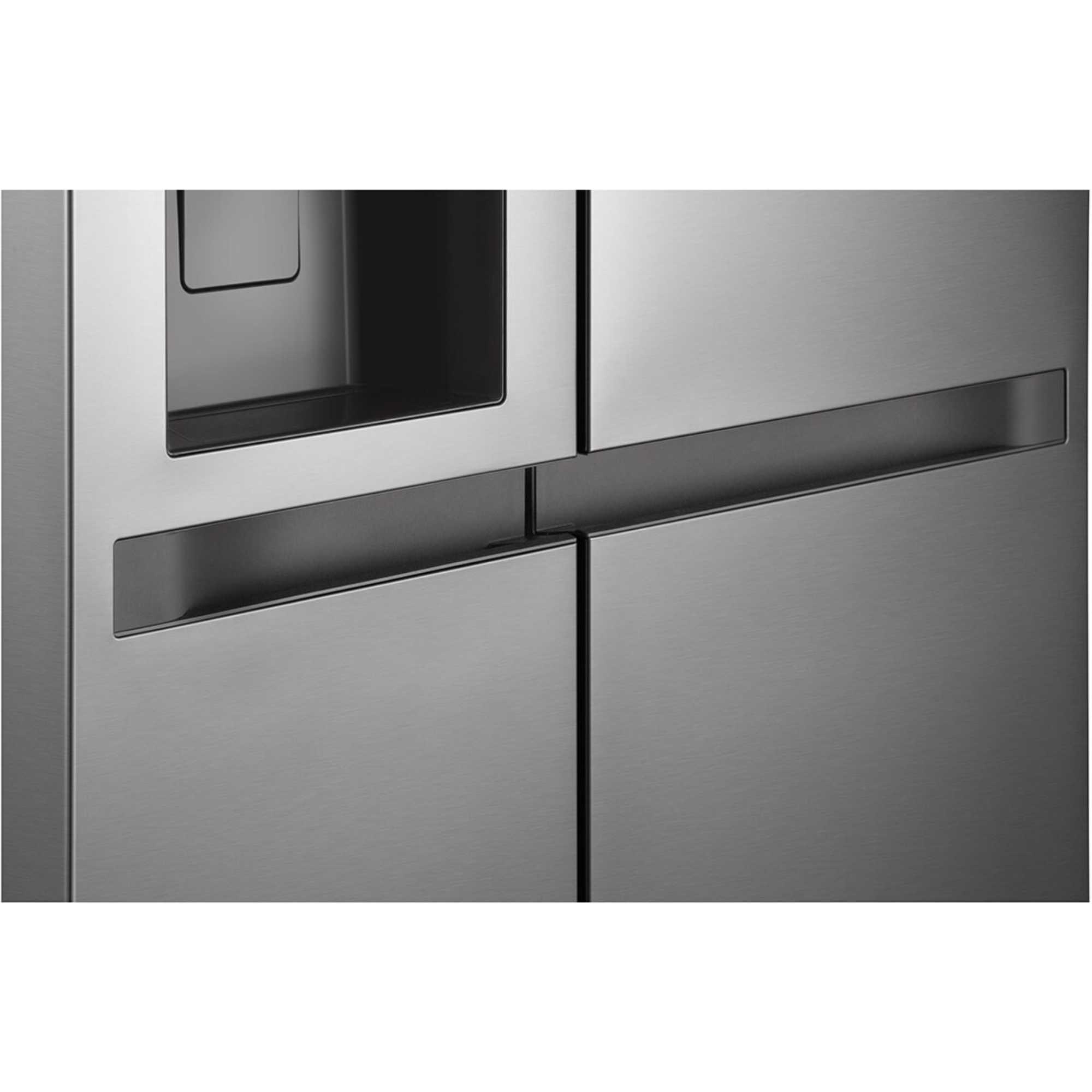 GSLC41PYPE 641L American Style Fridge Freezer - Silver