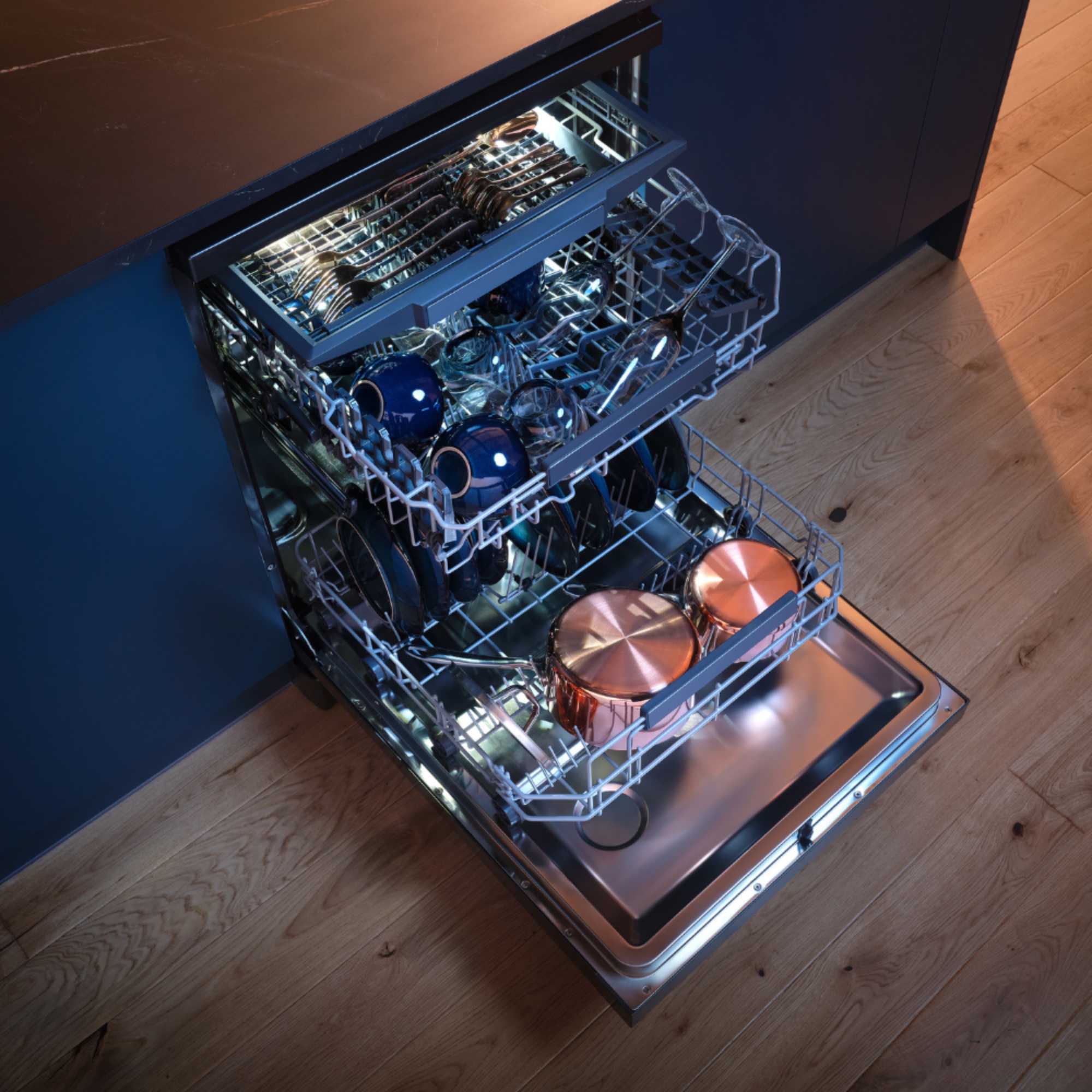 Freestanding Full-Sized Dishwasher - DWSF0115FSBG