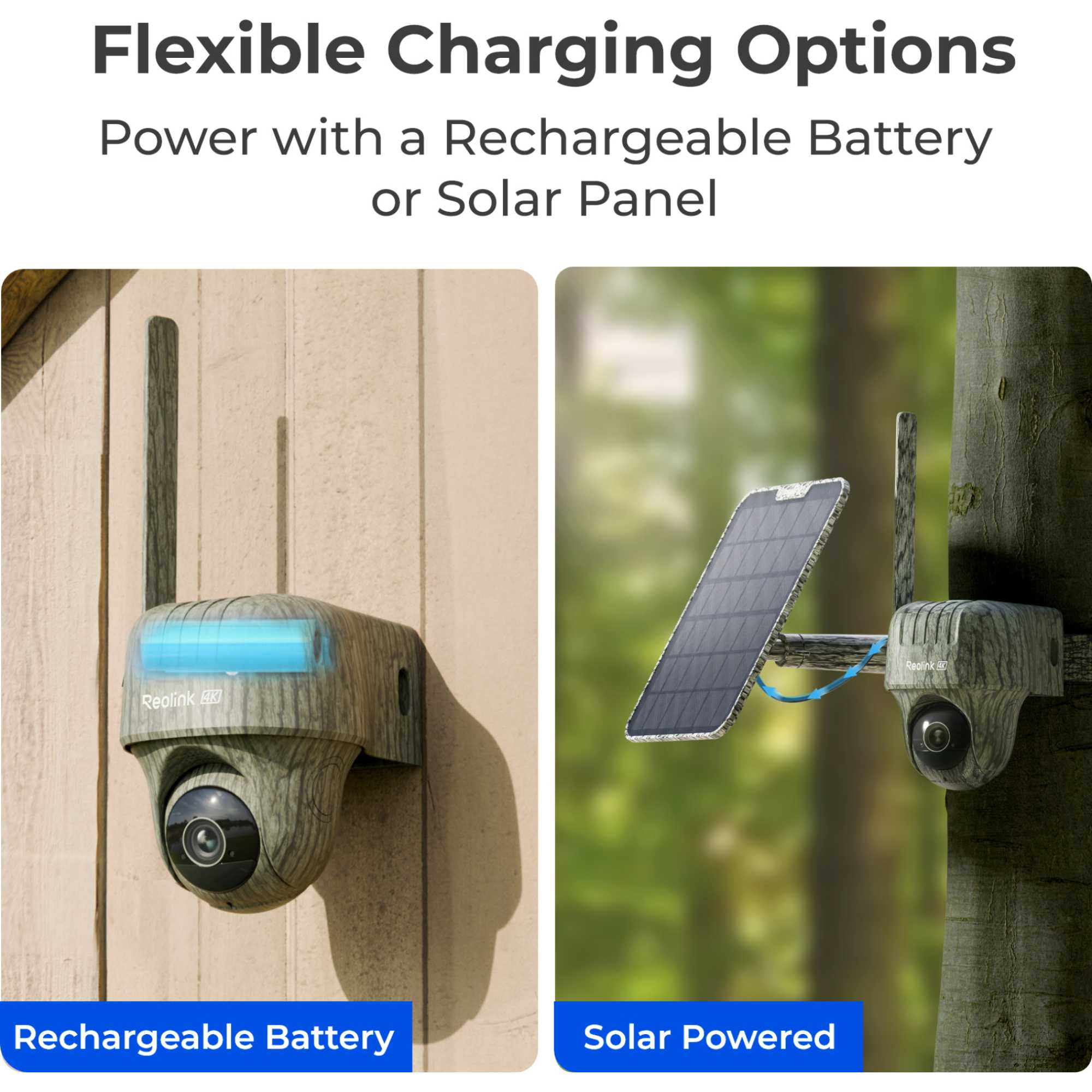 Go Series 4K PT Battery 4G LTE Outdoor Wildlife Camera with Solar Panel +32GB