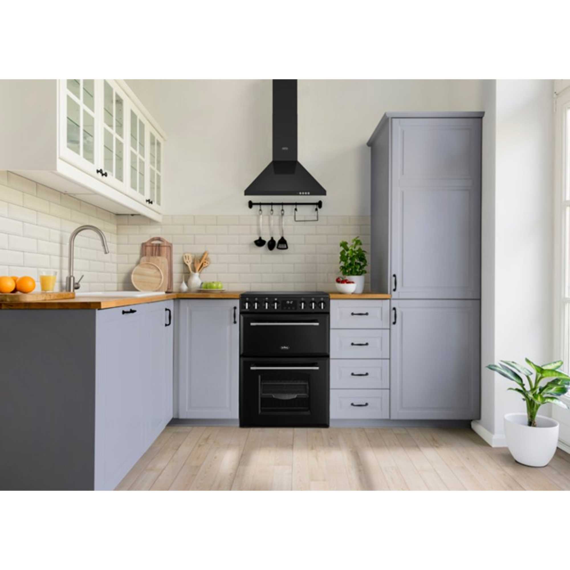 60cm Electric Double Oven Cooker - MRAFHOUSE60EBLK
