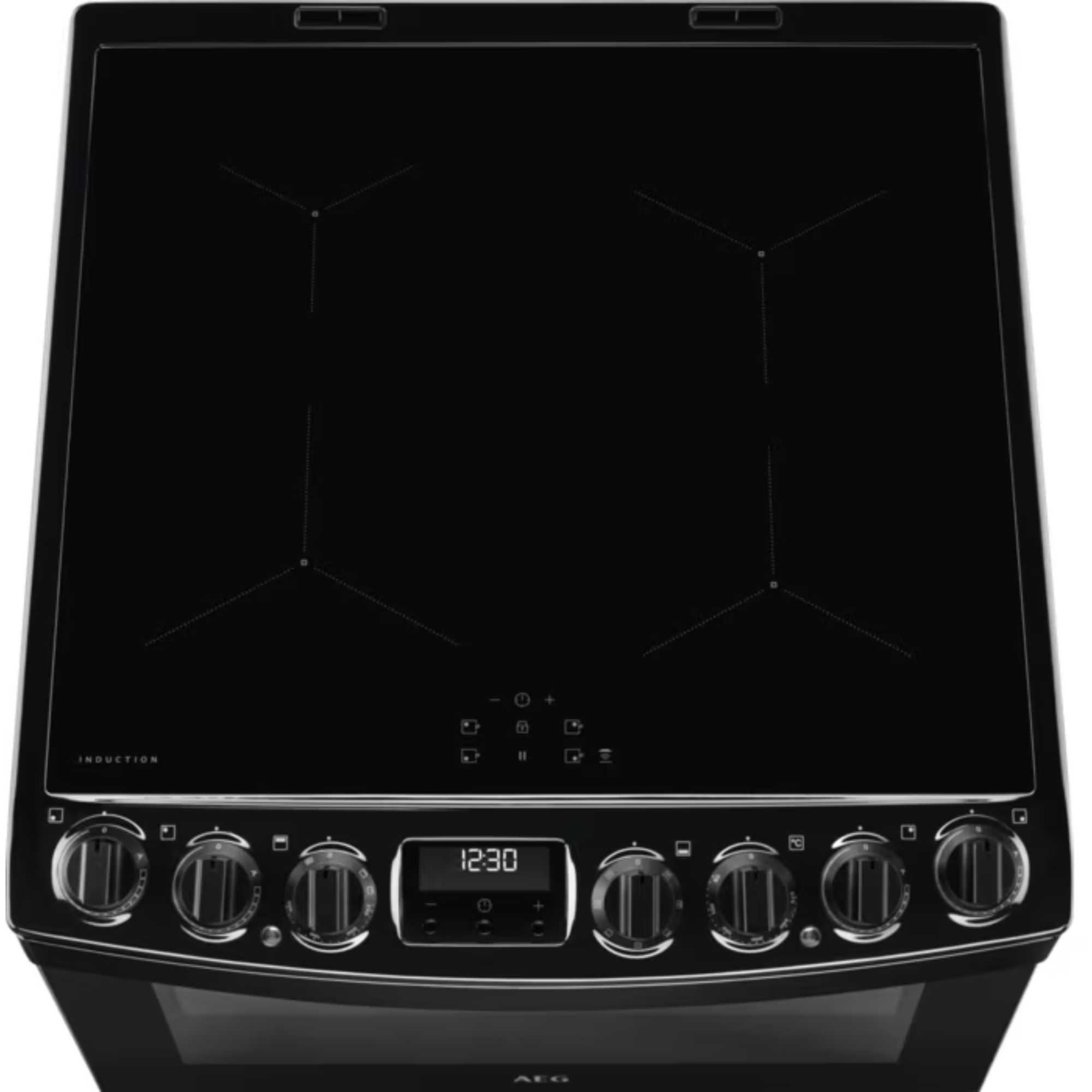 6000 SteamBake 60cm Electric Double Oven Cooker - CIB6743ACB