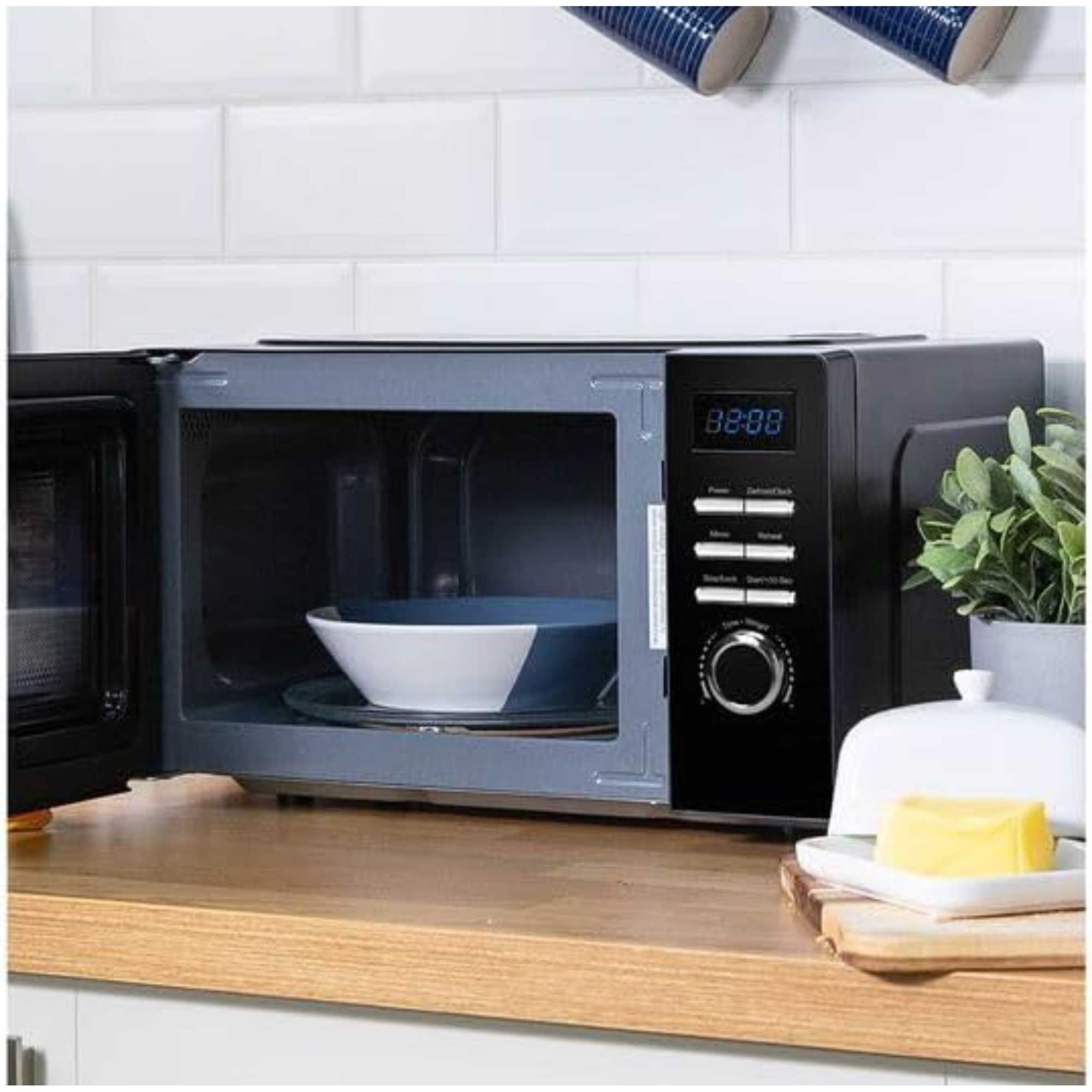 RHMD830MB 20l 800W Compact Solo Microwave - Black