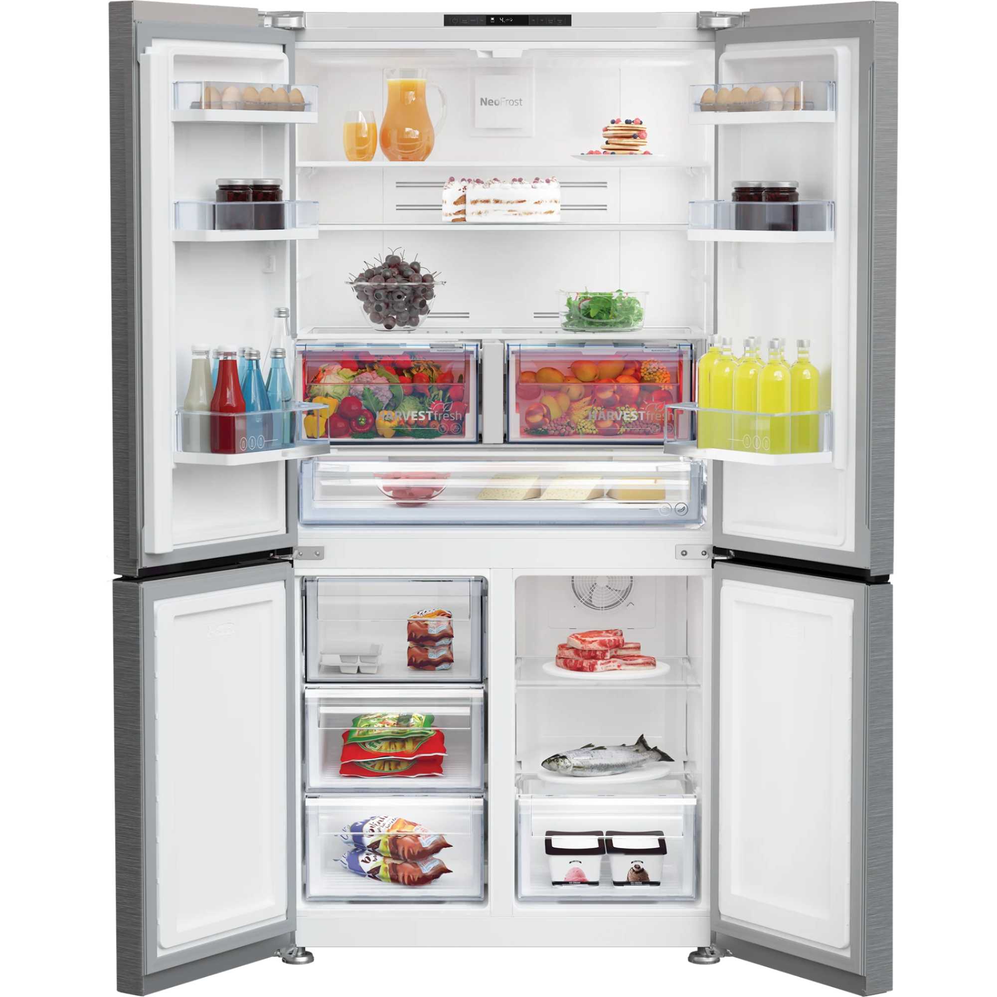 GN446224VPS 572L NeoFrost U/S Fridge Freezer - Stainless Steel