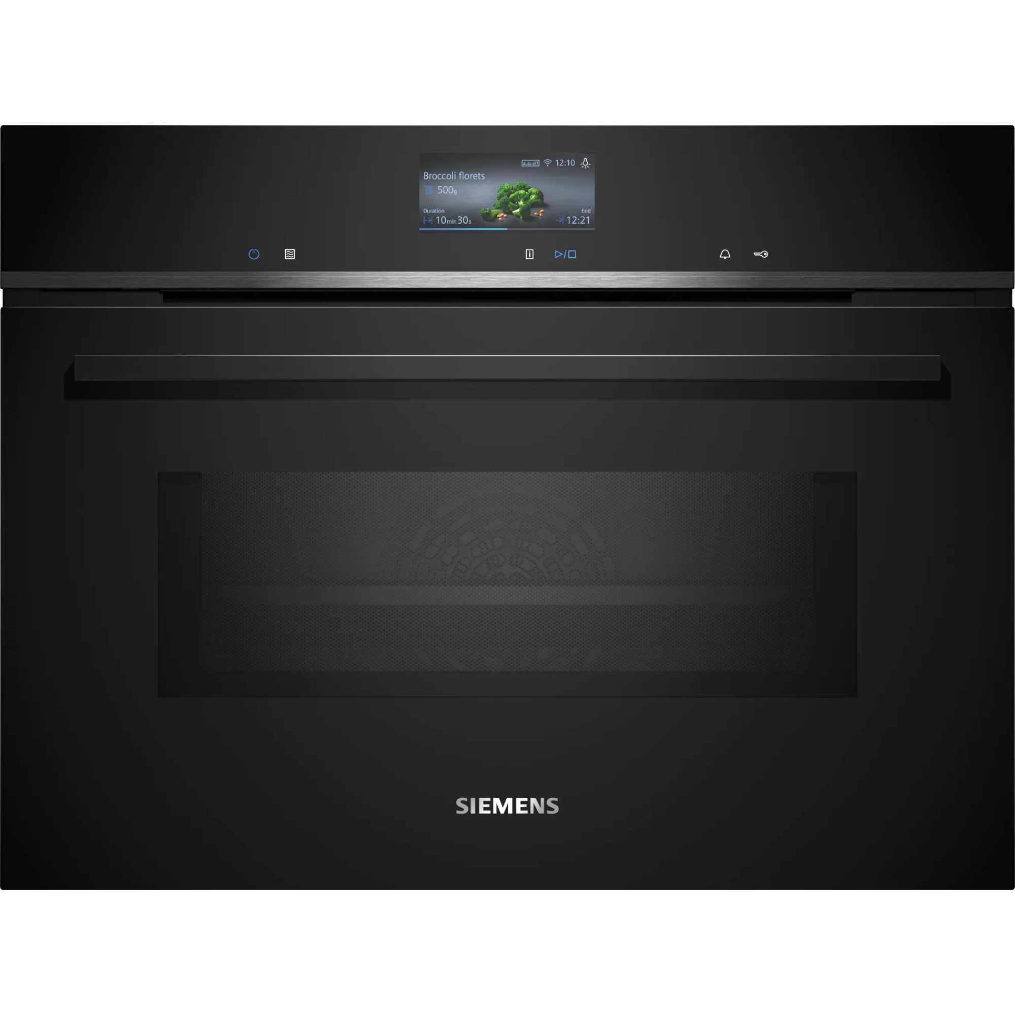 CM776G1B1B iQ700 Built-In Compact Oven with Microwave - Black