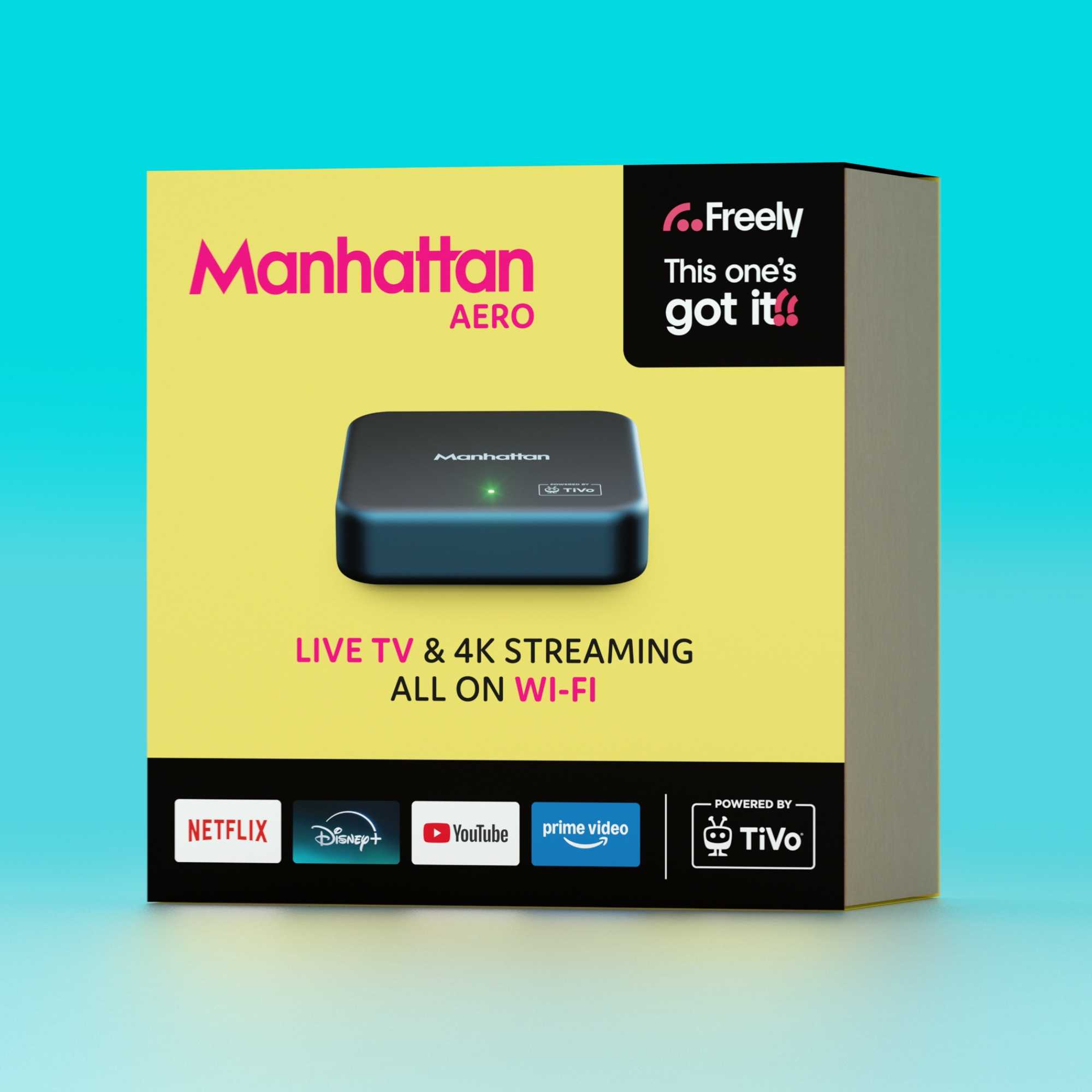 Aero 4K TV Streamer with Freely