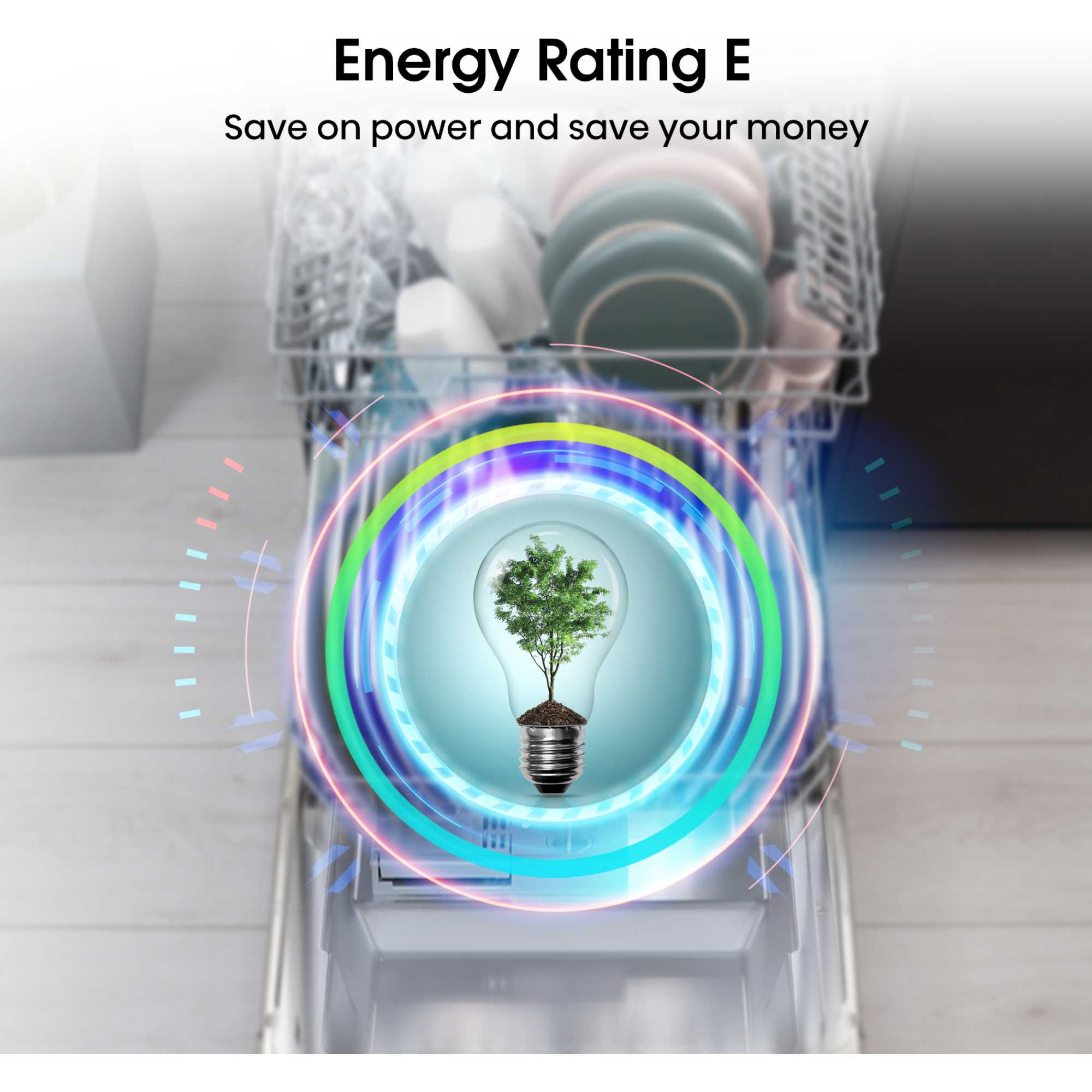 HS523E15WUK Slimline Dishwasher - White